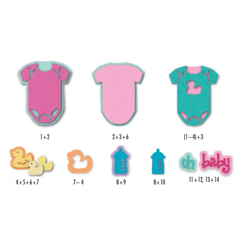 Sizzix Triplits Oh Baby by Stephanie Barnard