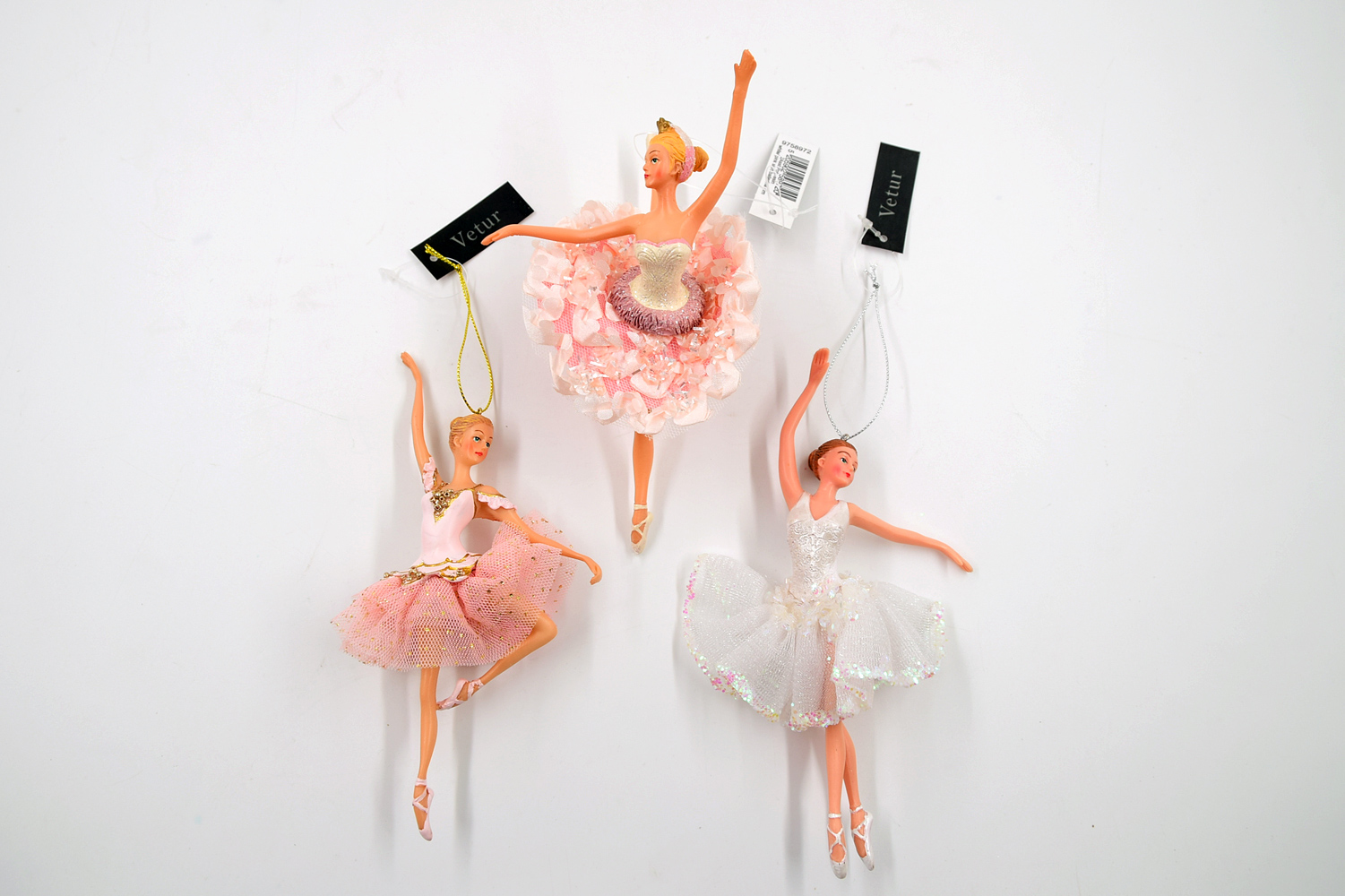 Ballerina 3er Set B-Ware Christbaumschmuck 