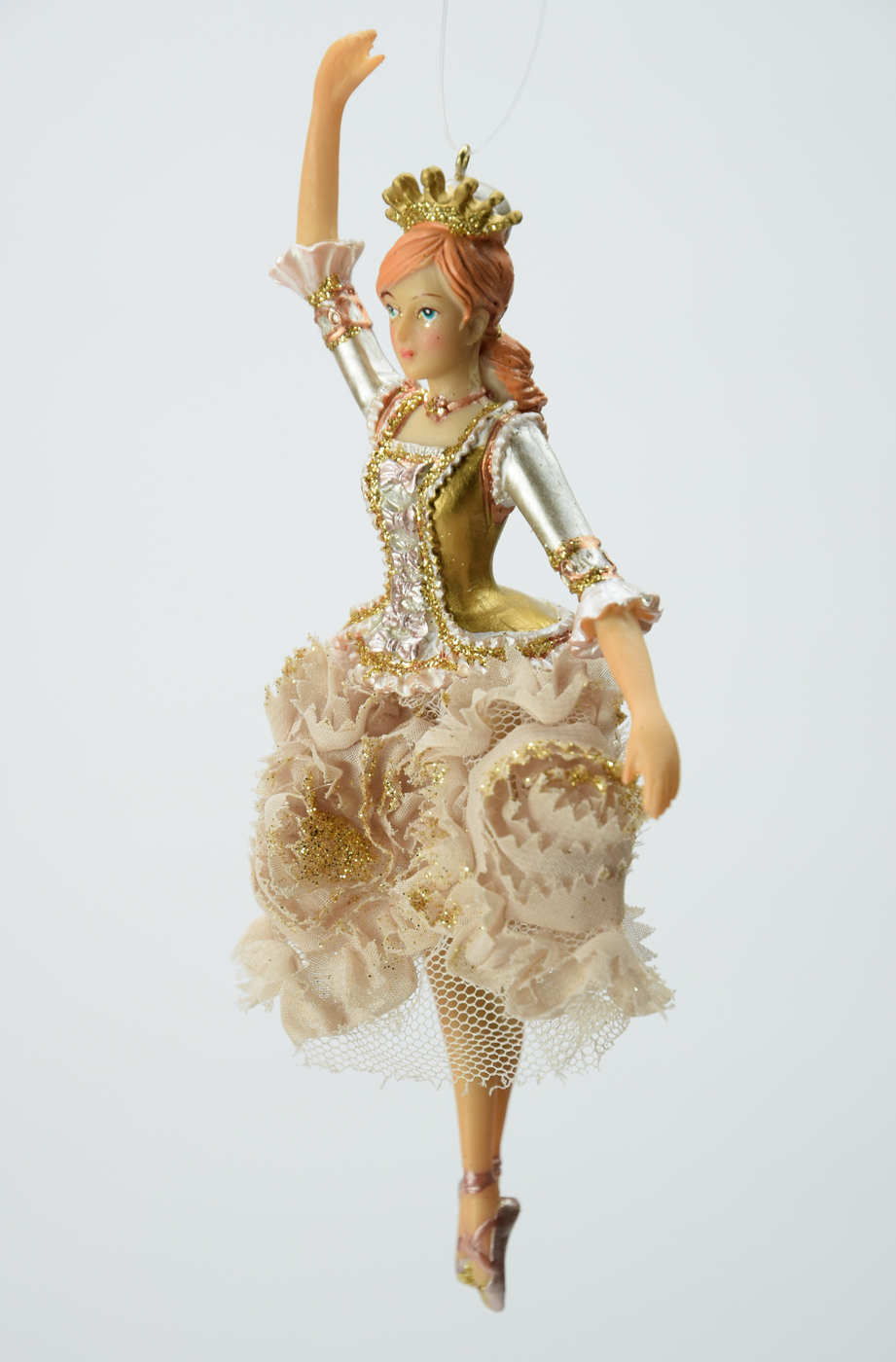 Gold Ballerina Christbaumschmuck 