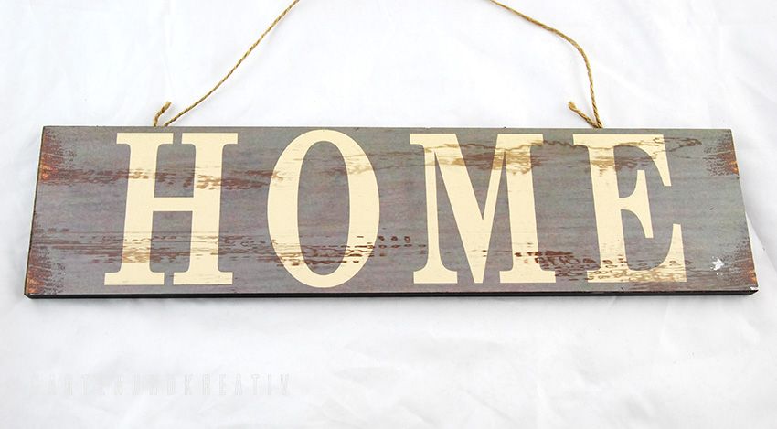 Türschild Landhausschild Home - Family