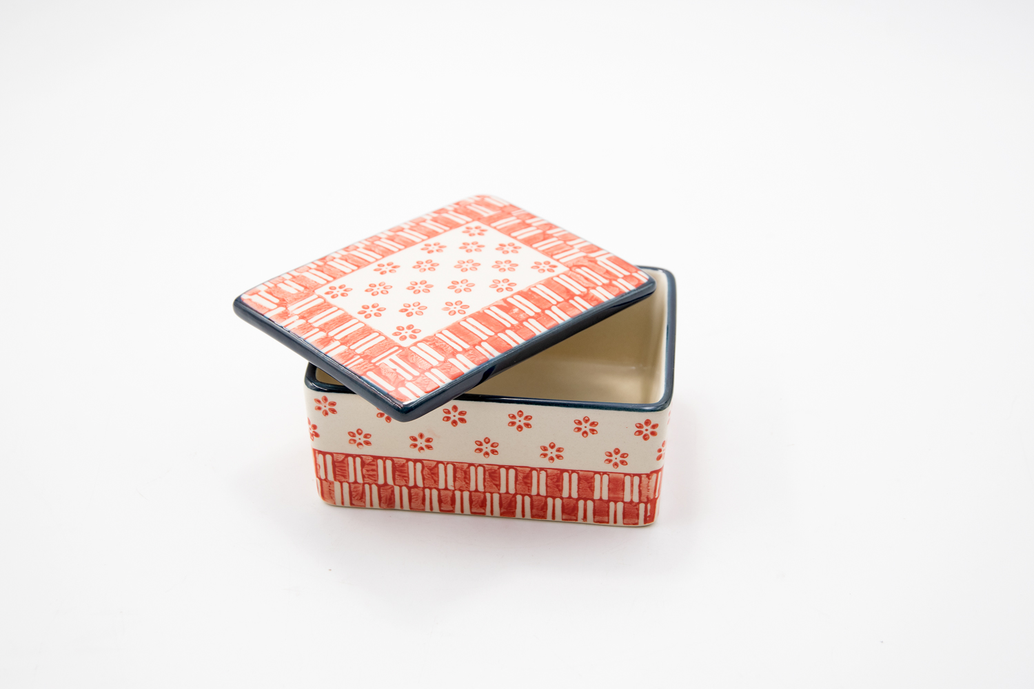 Butterdose Steinzeug Retro Landhausstil  