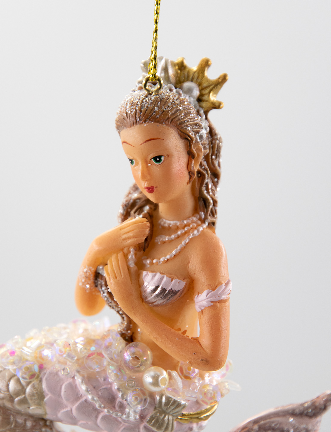 Meerjungfrau Perl Christbaumschmuck  
