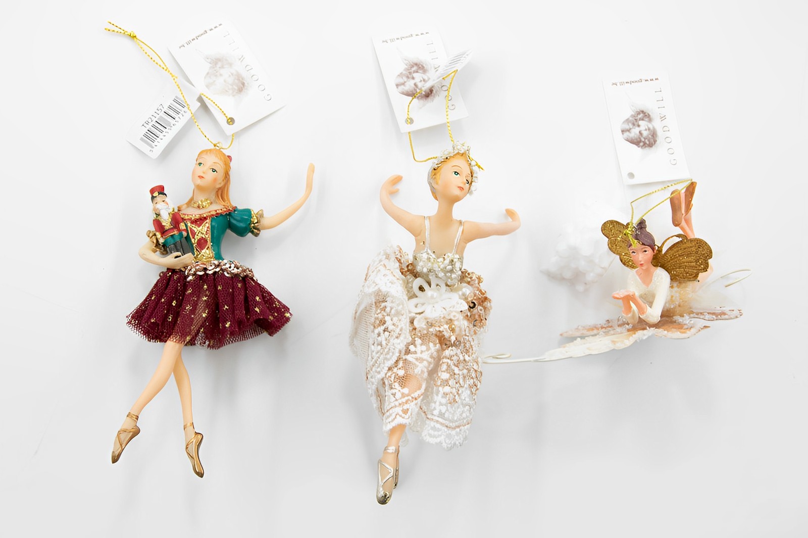 Ballerina 3er Set B-Ware Christbaumschmuck 