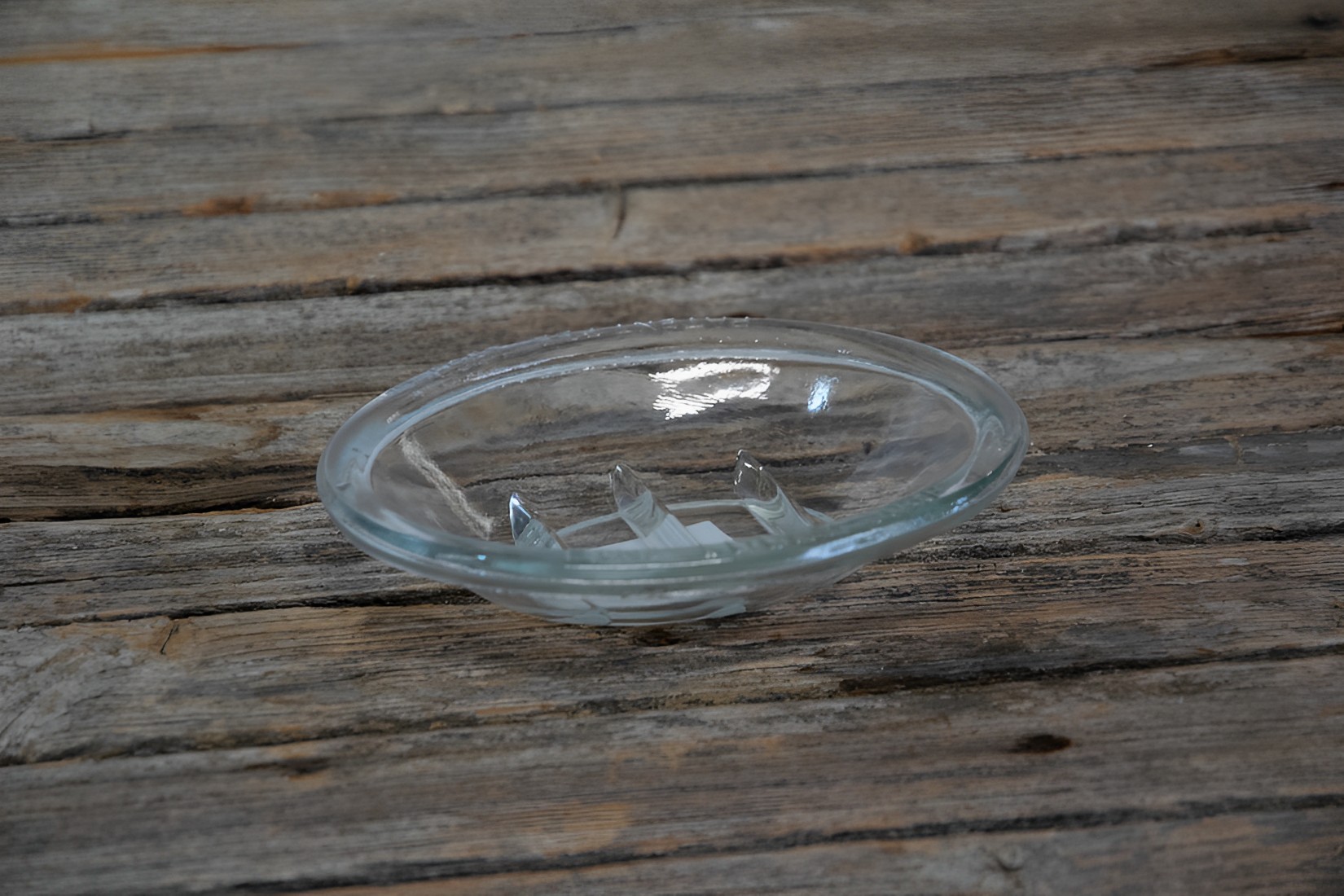 Seifenschale oval Glas Landhausstil
