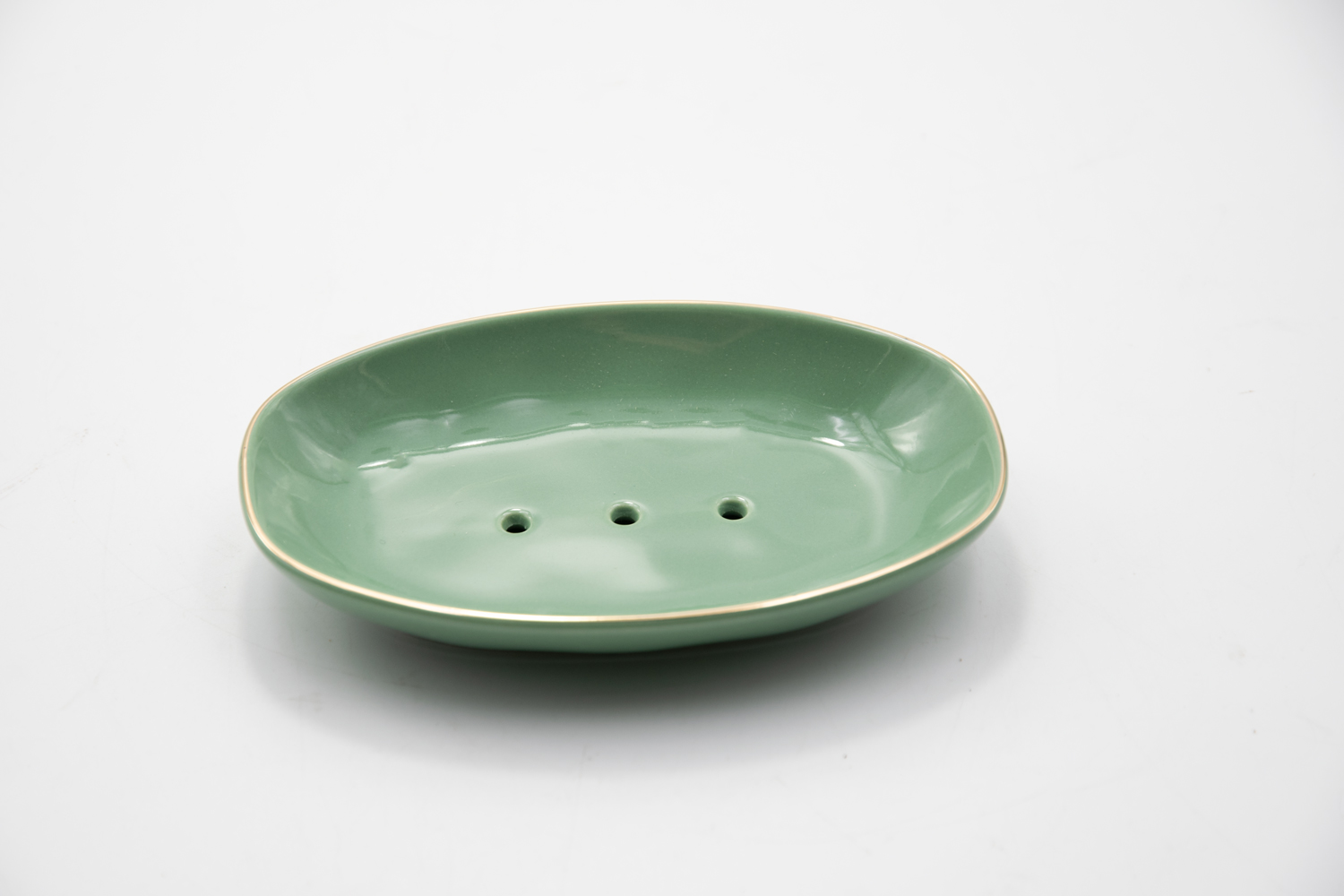 Seifenschale Seifenablage Steinzeug olive Classic Landhausstil 