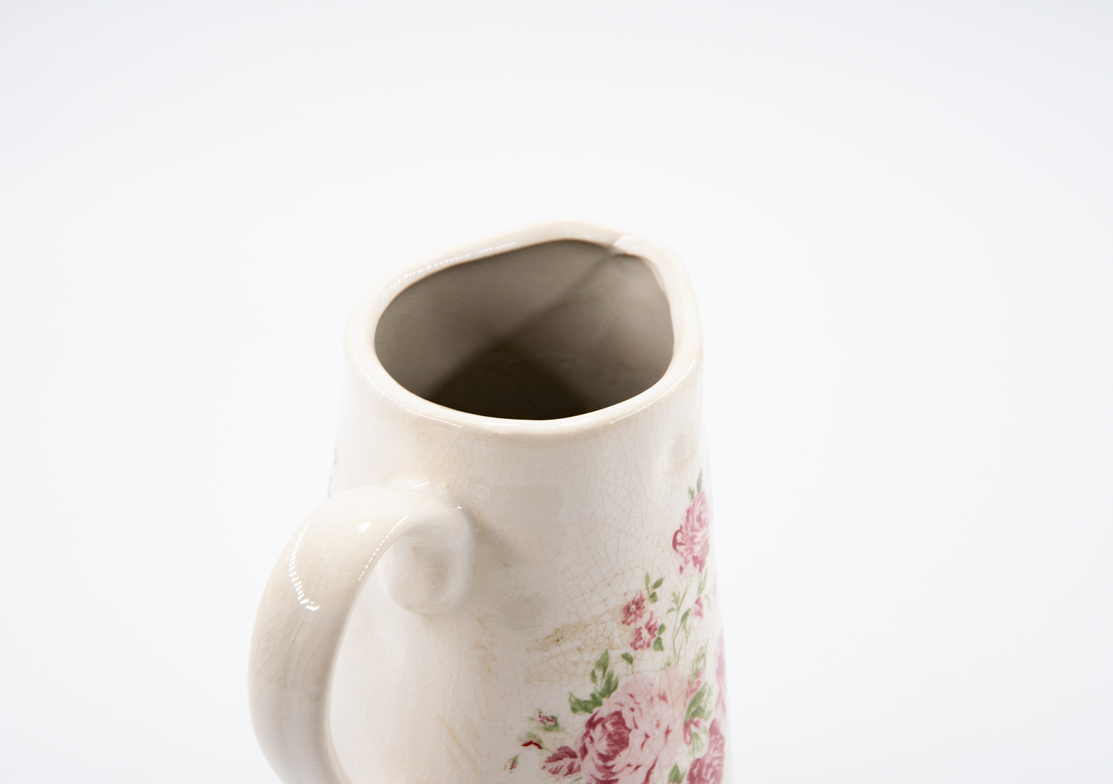 Krug Rose Steinzeug 1L Landhausstil
