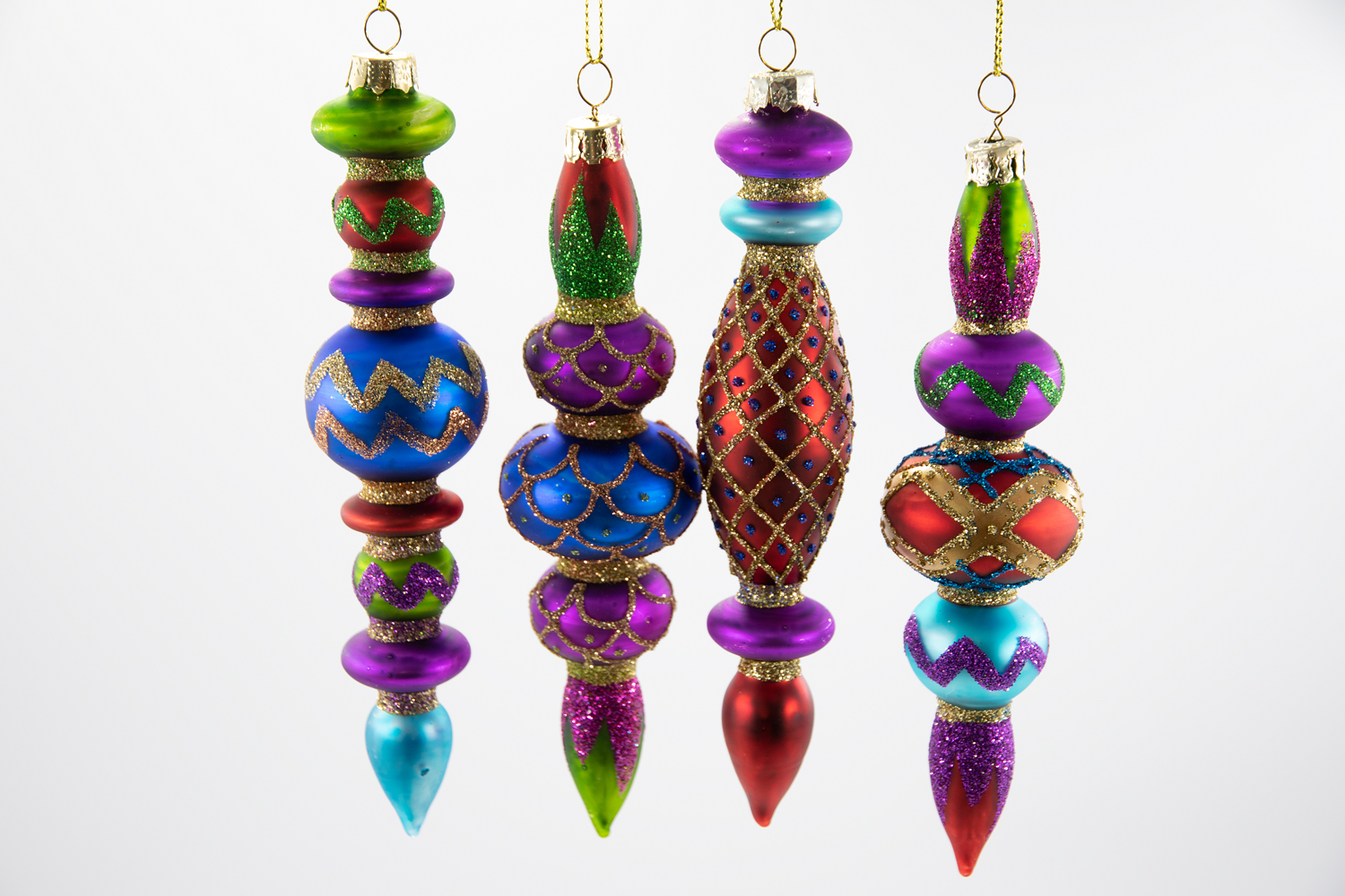 Kugeln orientalisch 4er Set Weihnachtsschmuck