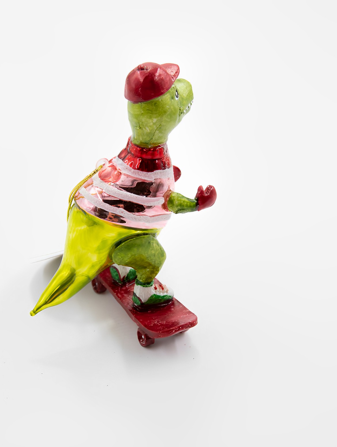 Sass & Belle Dinosaurier auf Skatboard Weihnachtsschmuck  