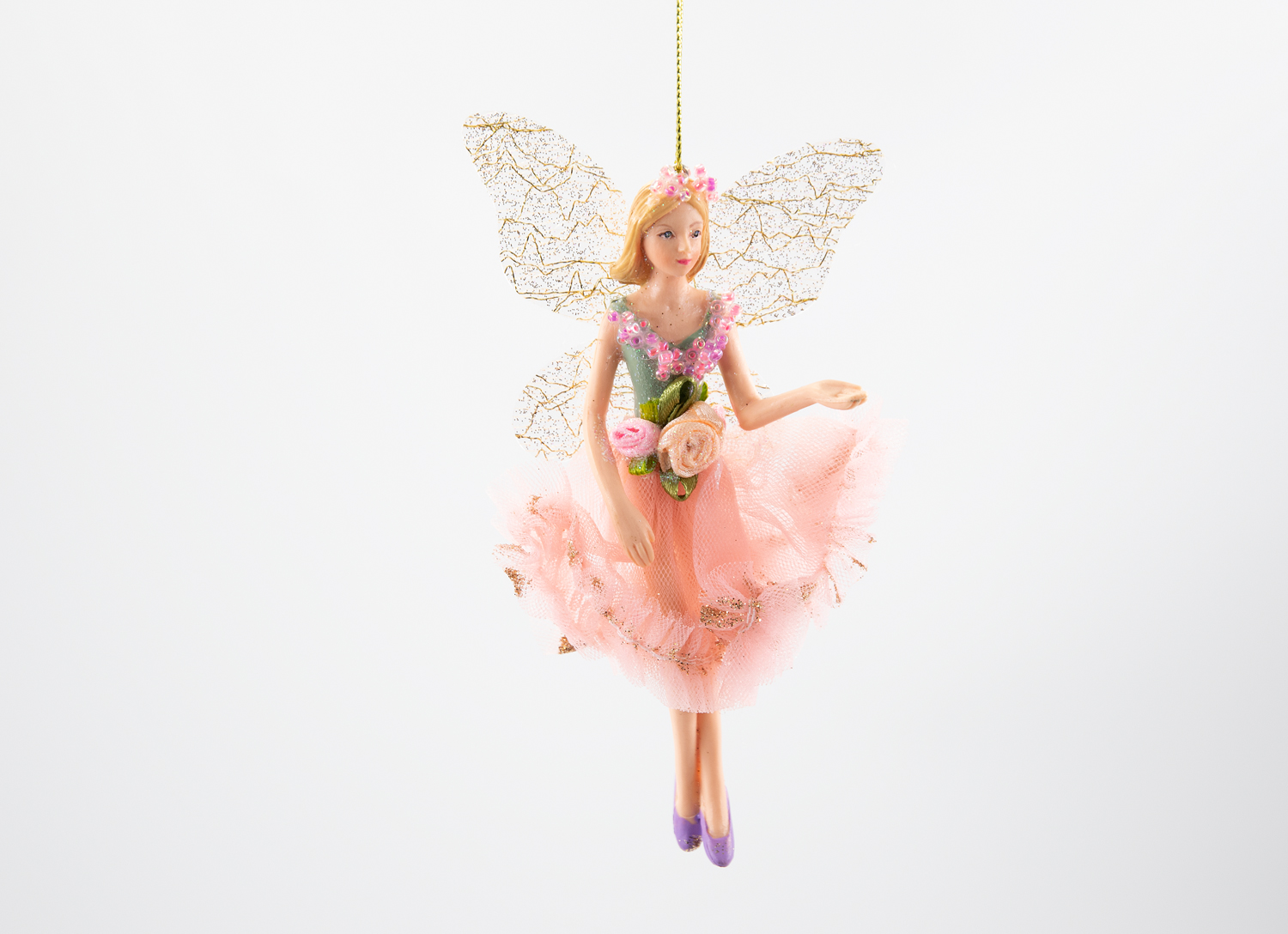 Gisela Graham Pastell Fairy Ballerina Weihnachtsschmuck