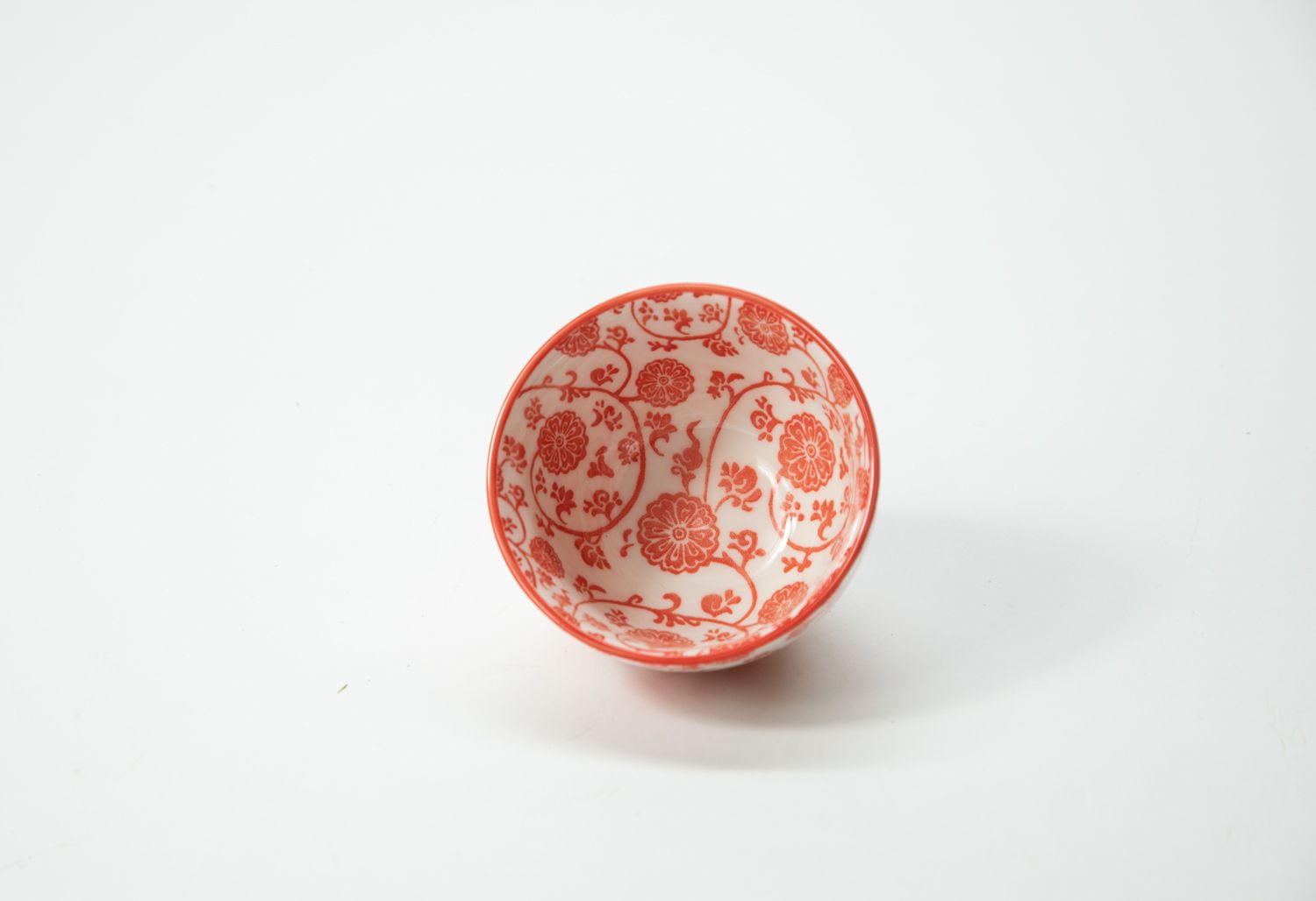 Schale Dipschale  rot/weiss