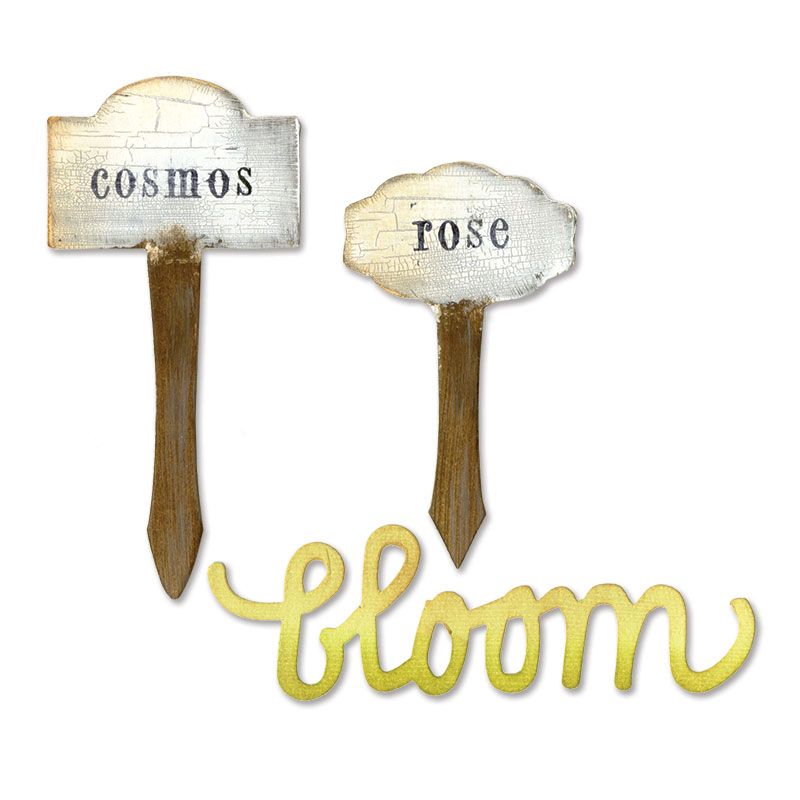 Sizzix BIGZ Phrase Bloom Plant Markers