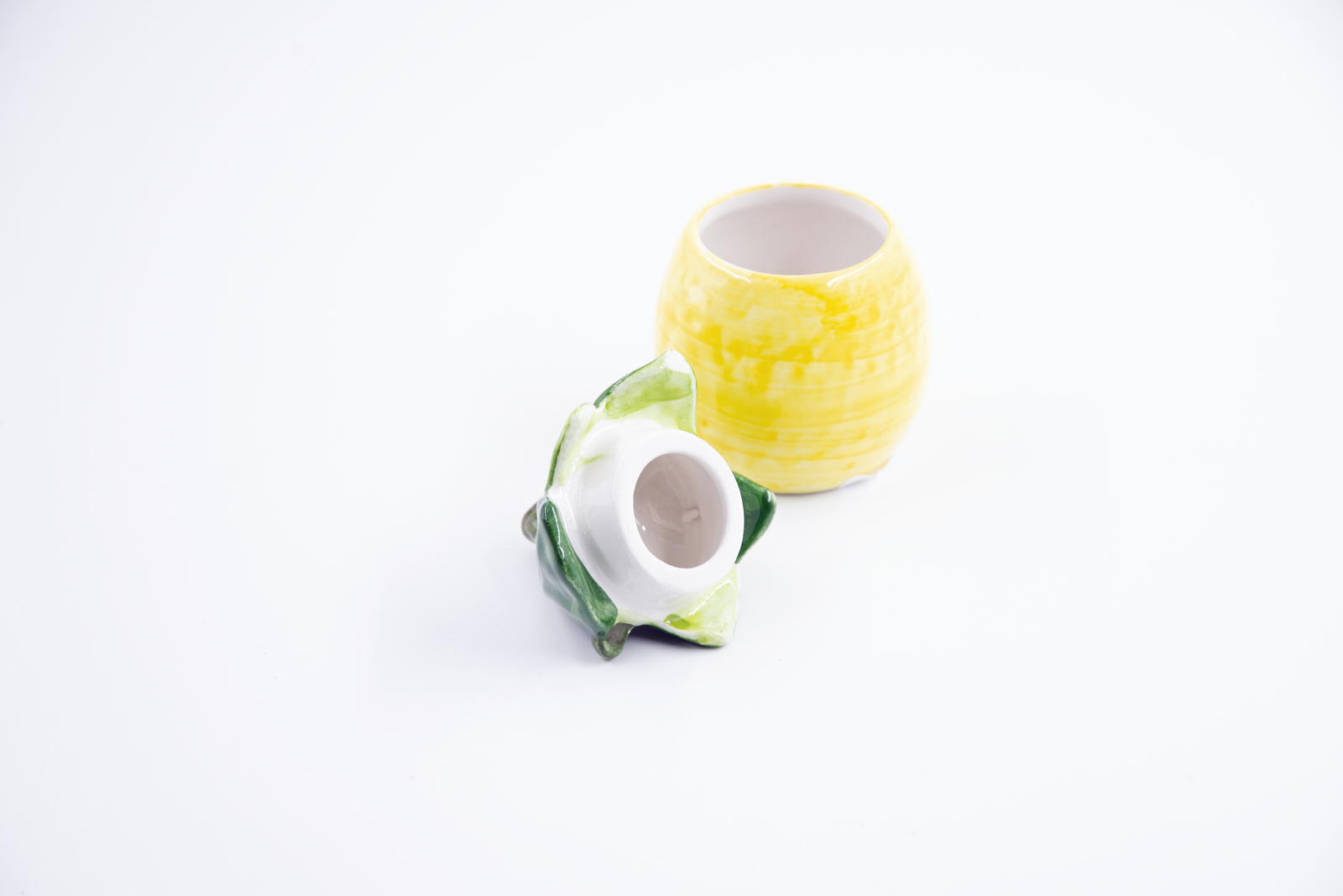 Zuckerdose Zitrone Landhausstil