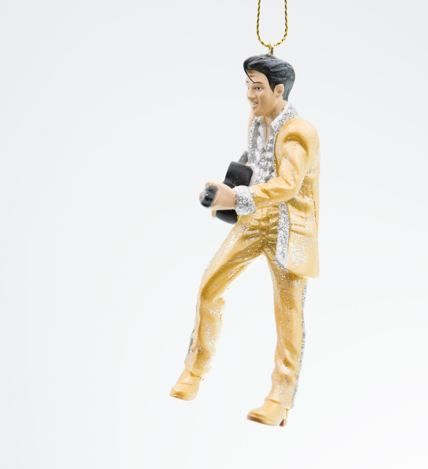 Kurt S. Adler Elvis Presley mit goldenen Anzug und Gitarre