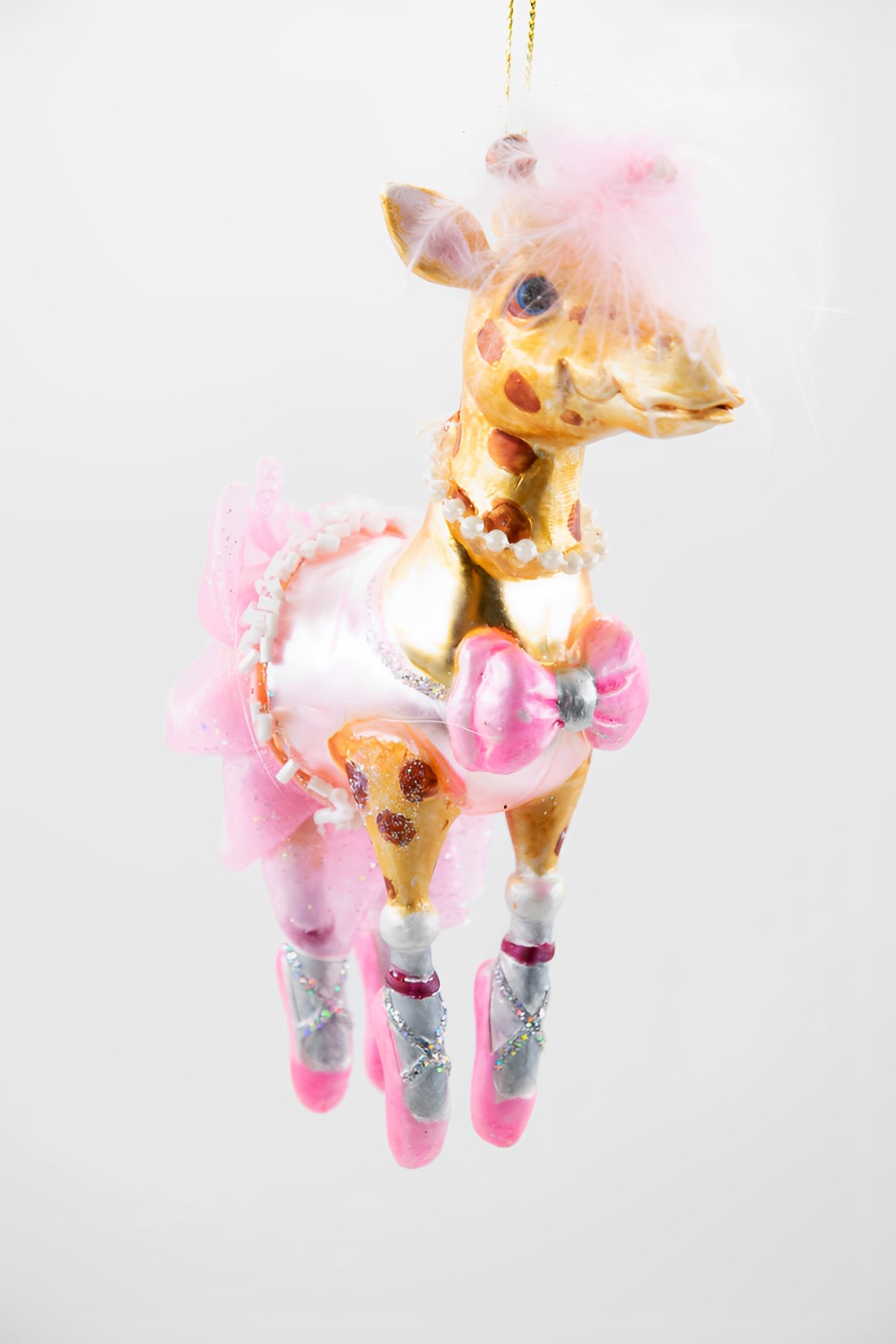 Weihnachtsschmuck Hänger Giraffe Ballerina