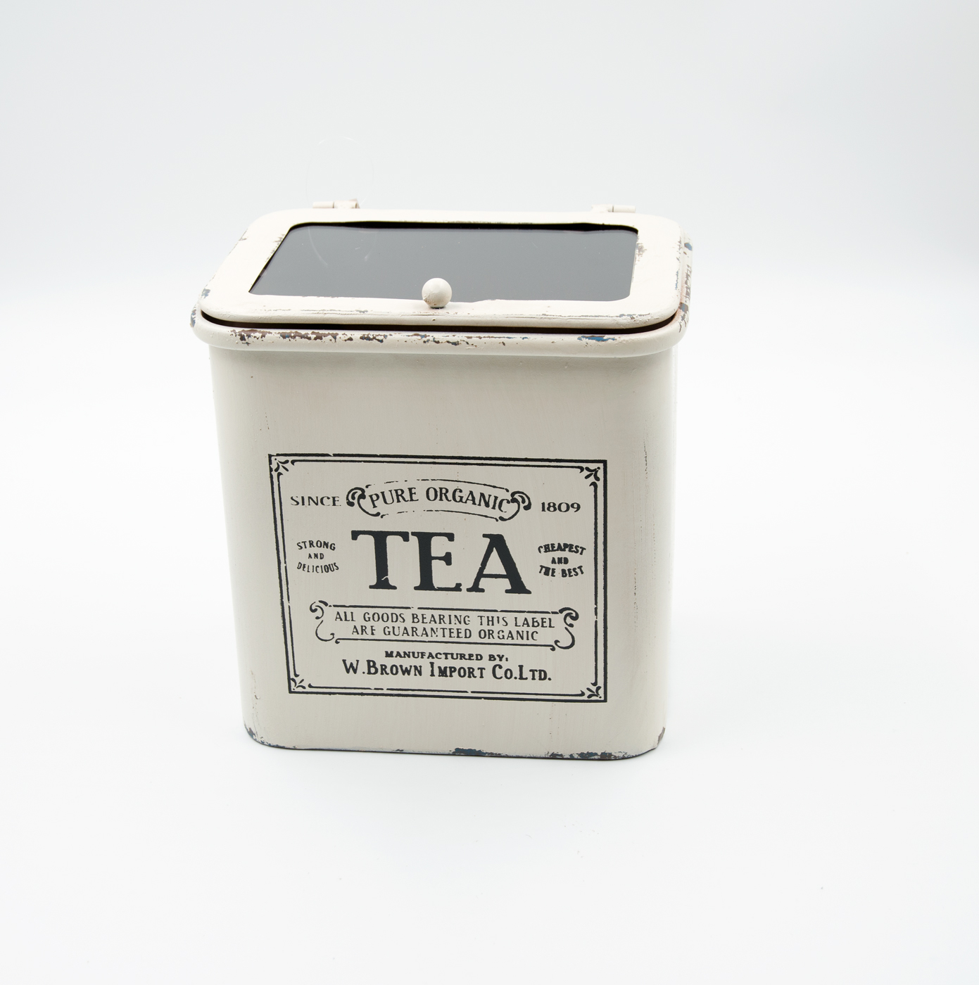 Teedose Cremefarben Landhausstil 