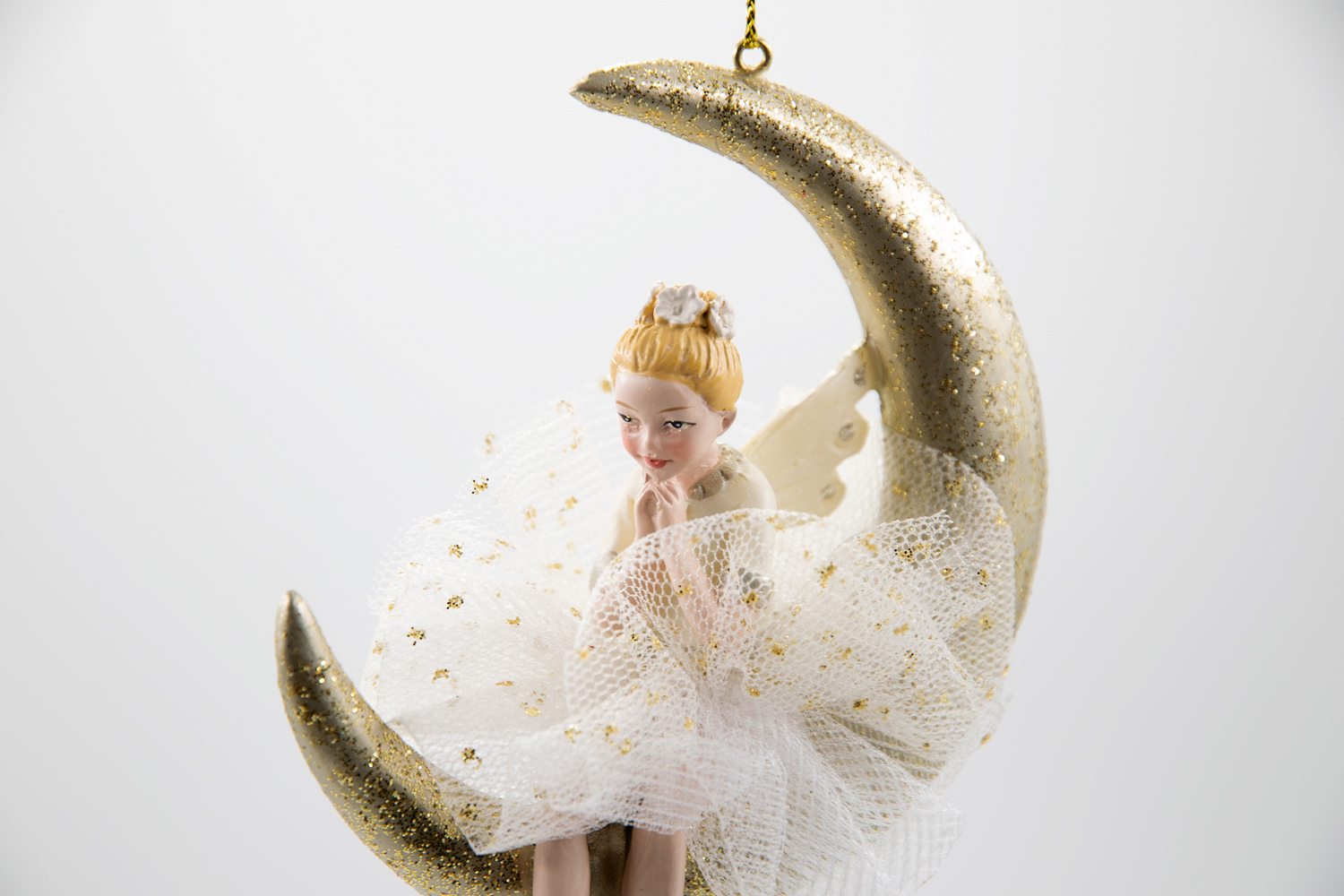 Ballerina Tänzerin Stern / Mond Christbaumschmuck