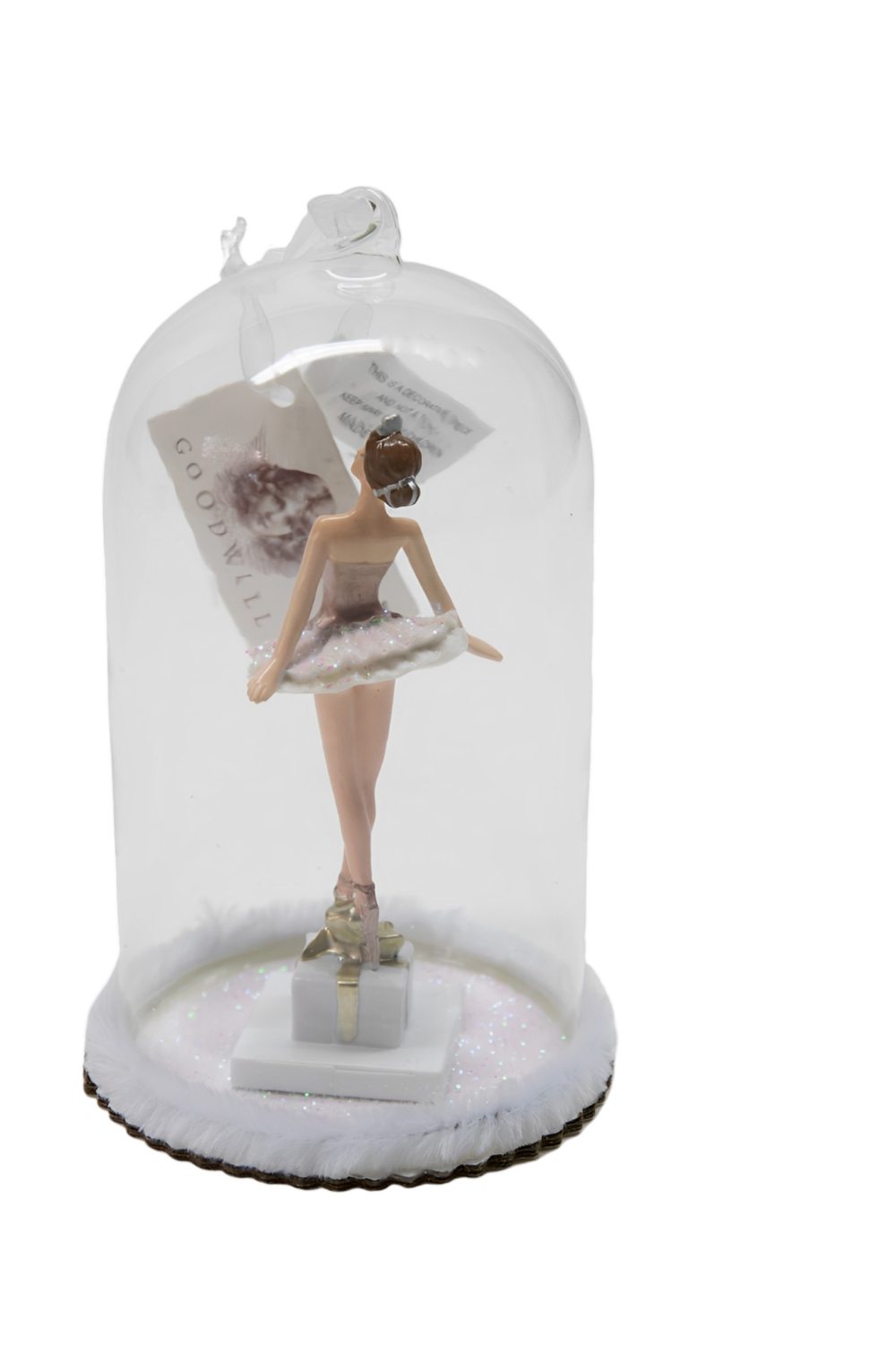 Good Will Ballerina in Glaskuppel Christbaumschmuck 