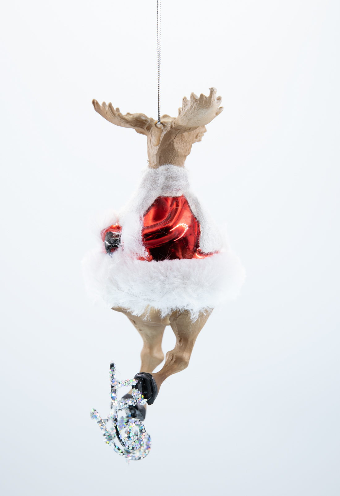 Weihnachtsschmuck Hänger Rentier mit Schlittschuhen