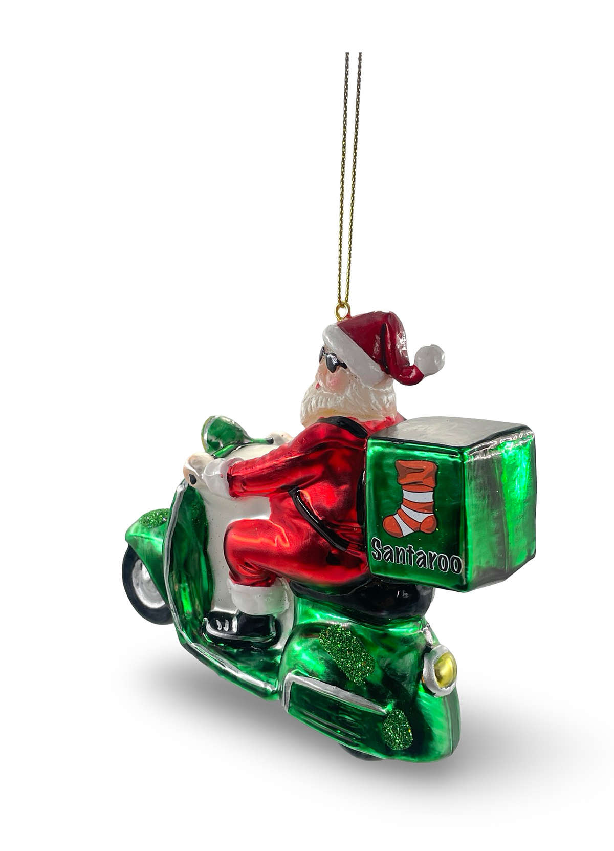 Gift Company Santa auf Motorroller Weihnachtsschmuck 