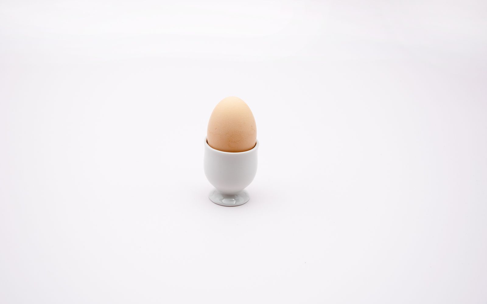 Eierbecher weiß Porzellan