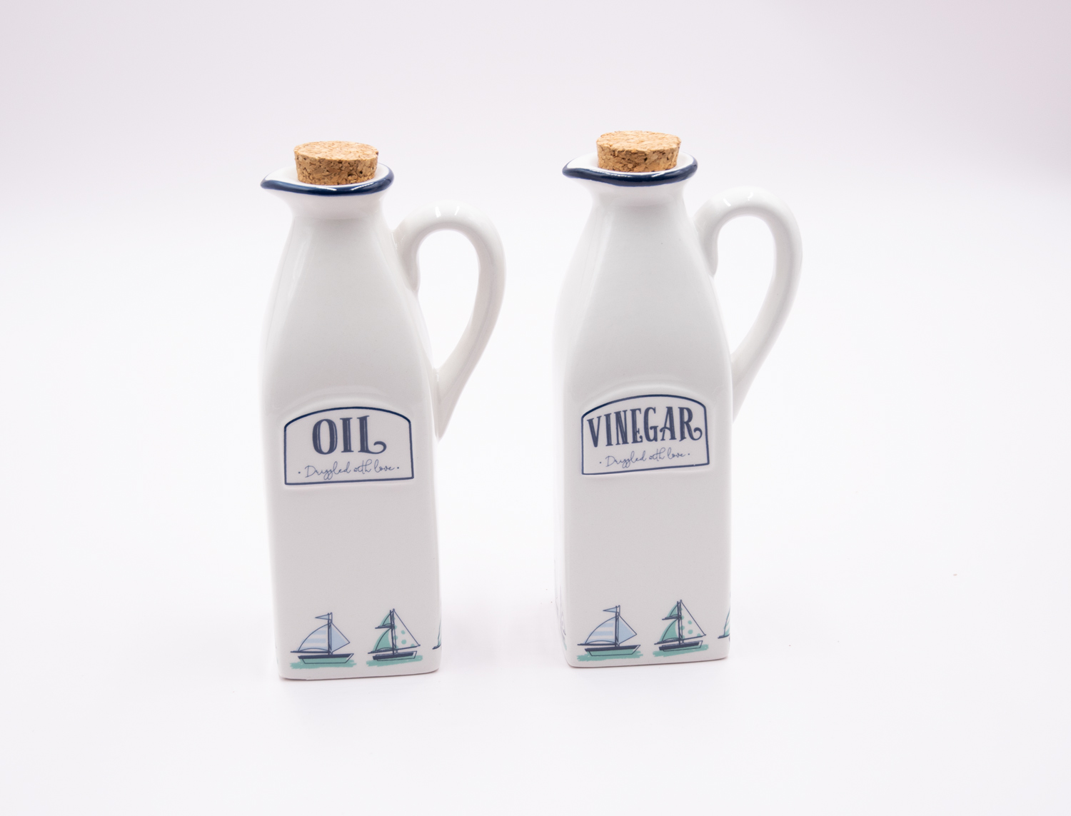 Essig- & Öl Set Maritim Boot Landhausstil