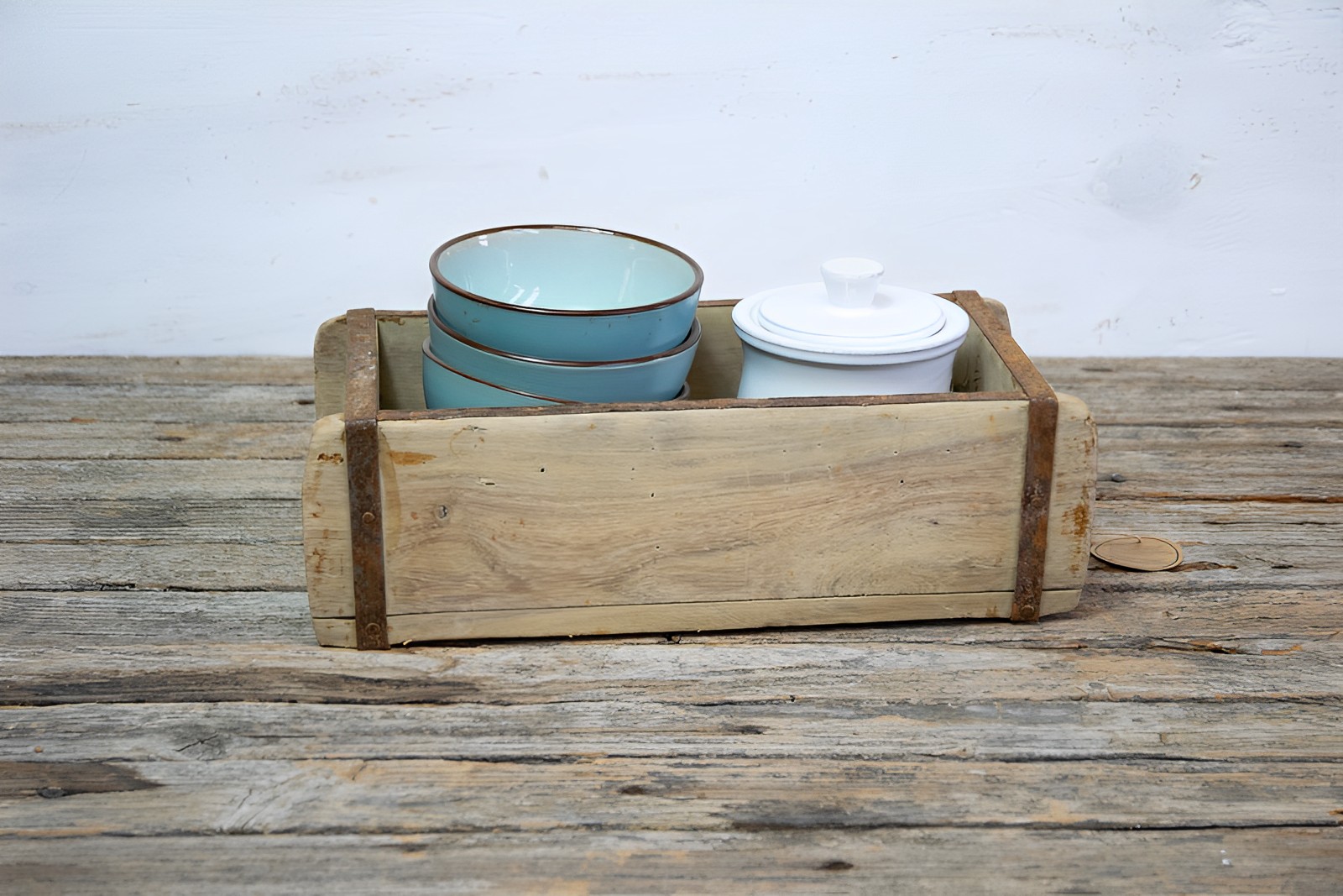Ziegelform Holzbox Landhausstil