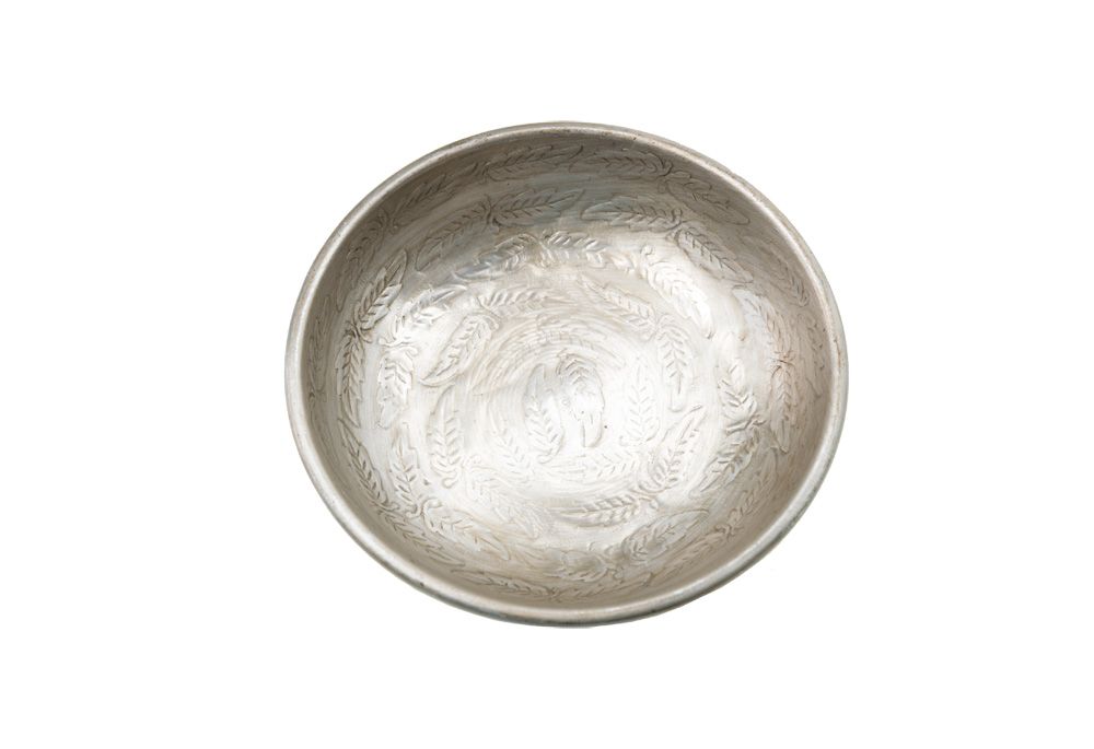Schale Dipschale Alu silber Landhausstil