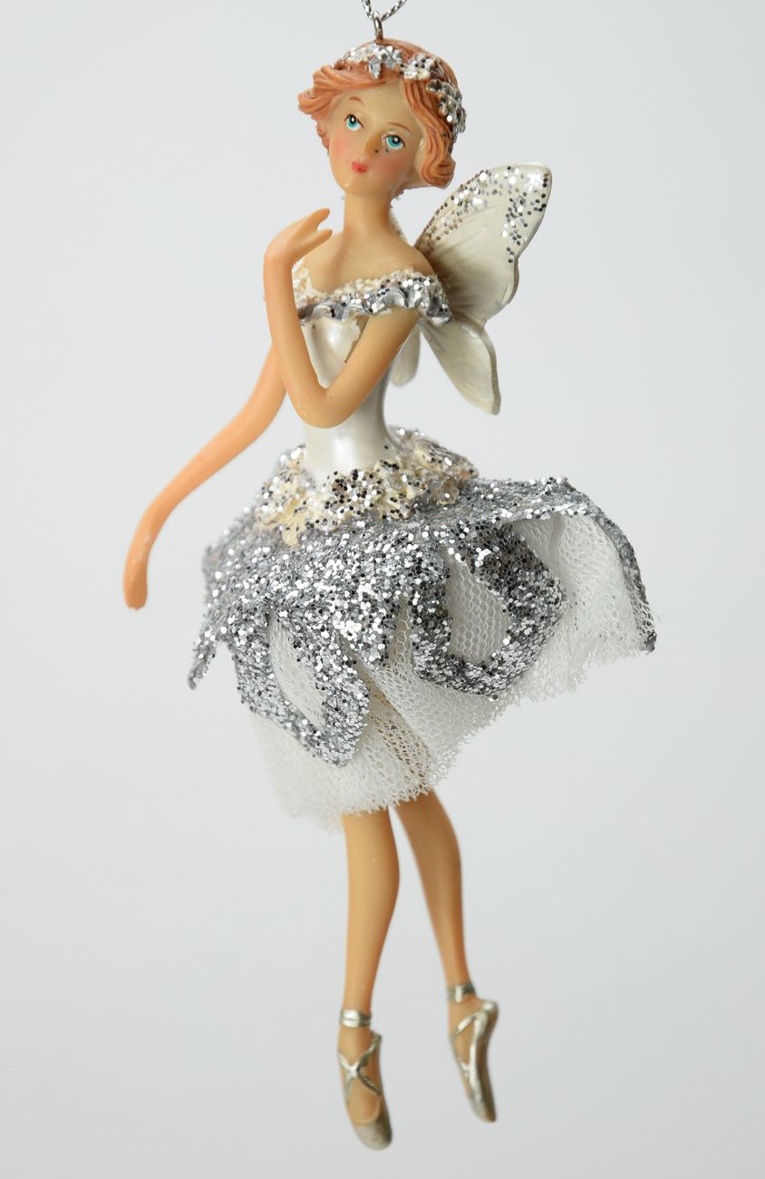 Fee mit Flügeln Ballerina Tänzerin Christbaumschmuck