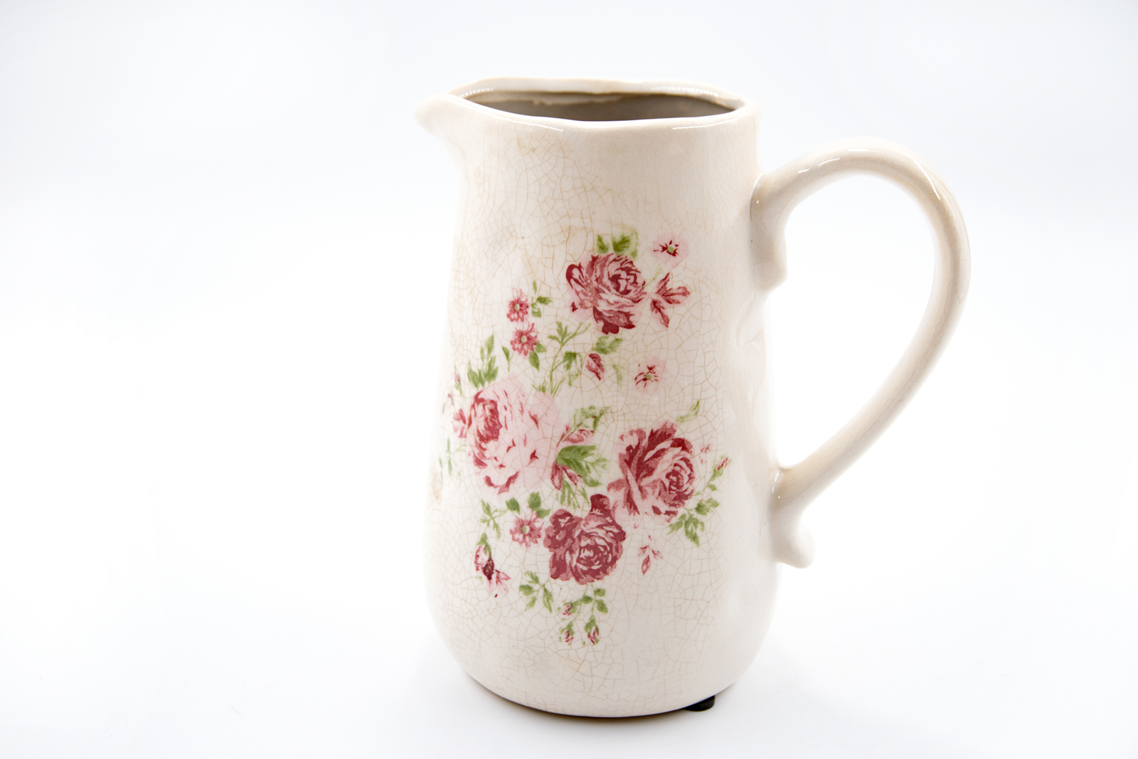 Krug Rose Steinzeug 1L Landhausstil