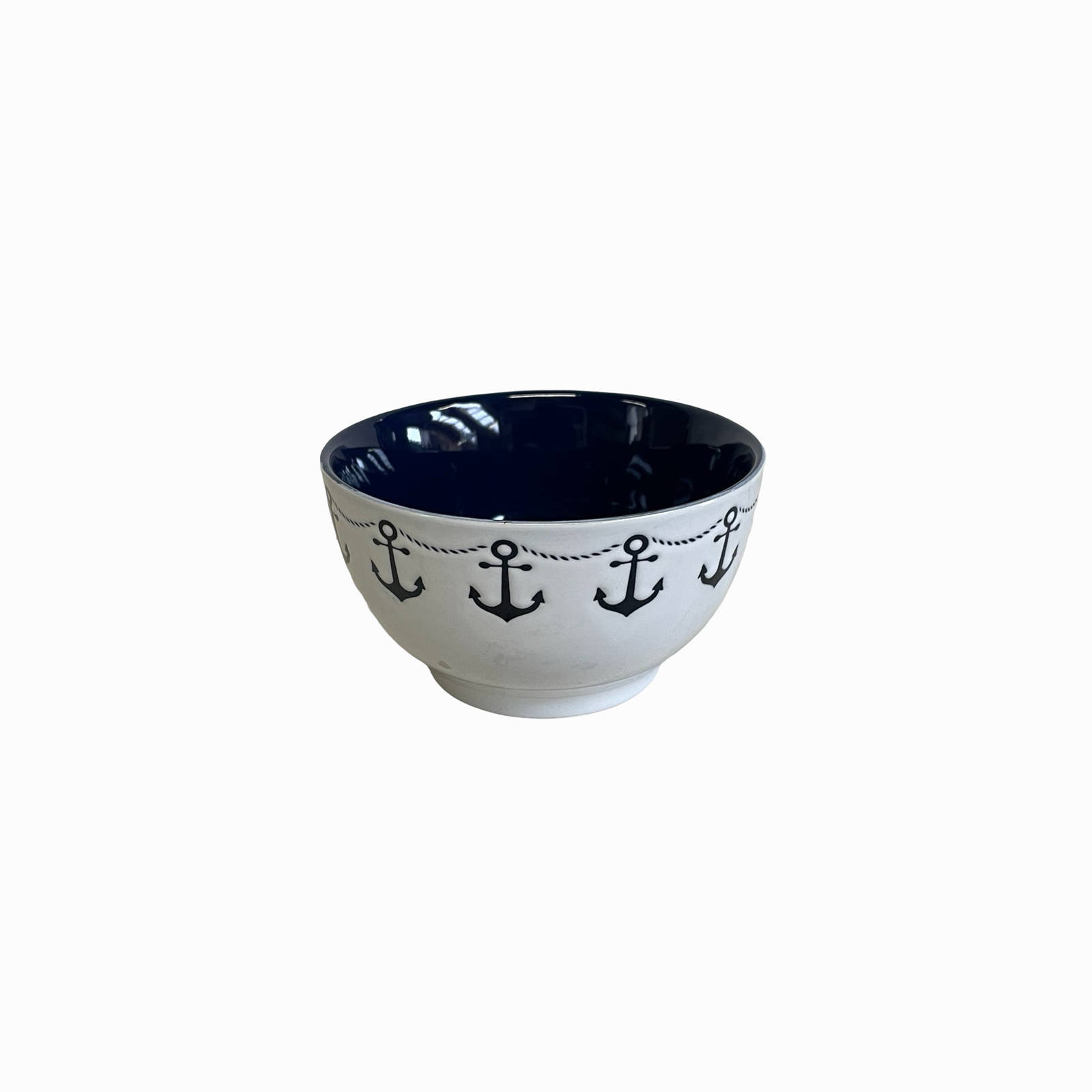 Müslischale Bowl Schale Steinzeug Anker Maritim  