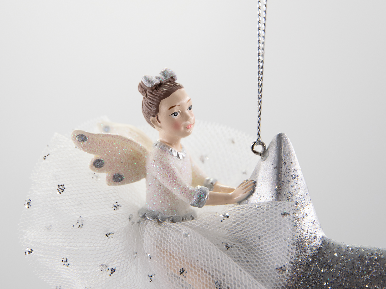 Ballerina auf dem Stern Weihnachtsschmuck 