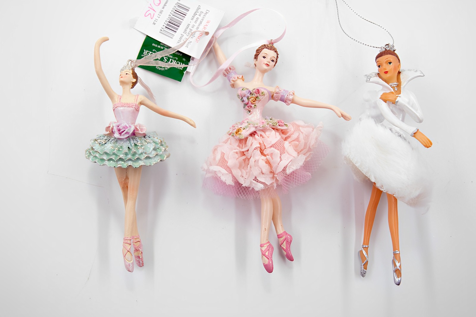 Ballerina 3er Set B-Ware Christbaumschmuck 