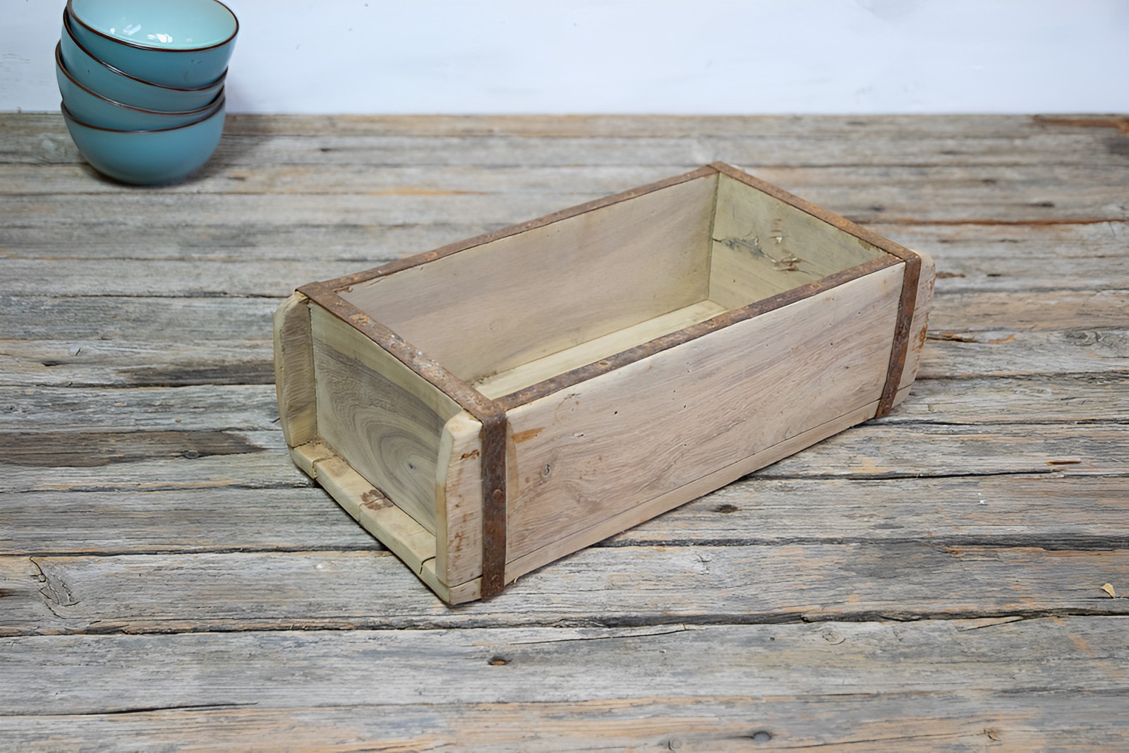 Ziegelform Holzbox Landhausstil