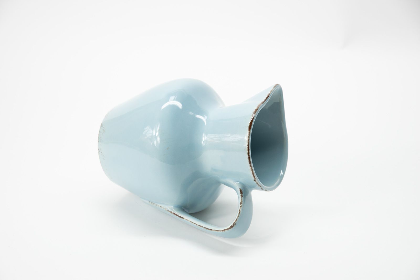 Krug Wasserkrug / Milchkrug blau Landhausstil