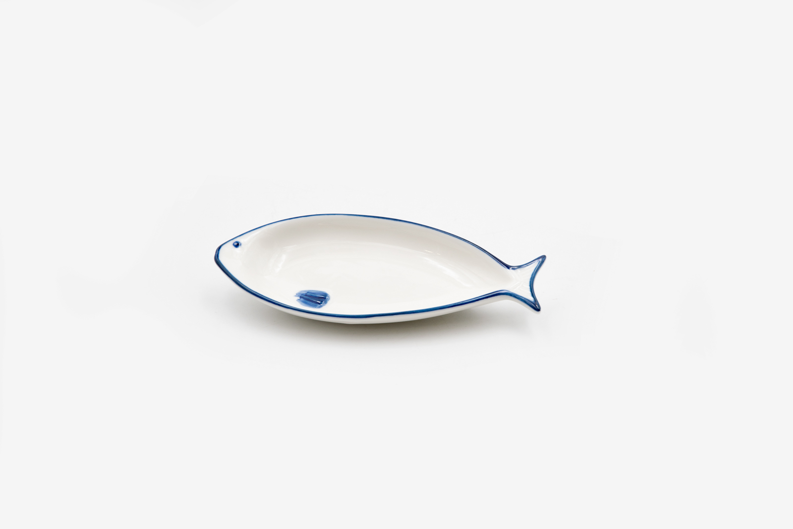 Schale Dipschale Fisch Keramik Landhausstil