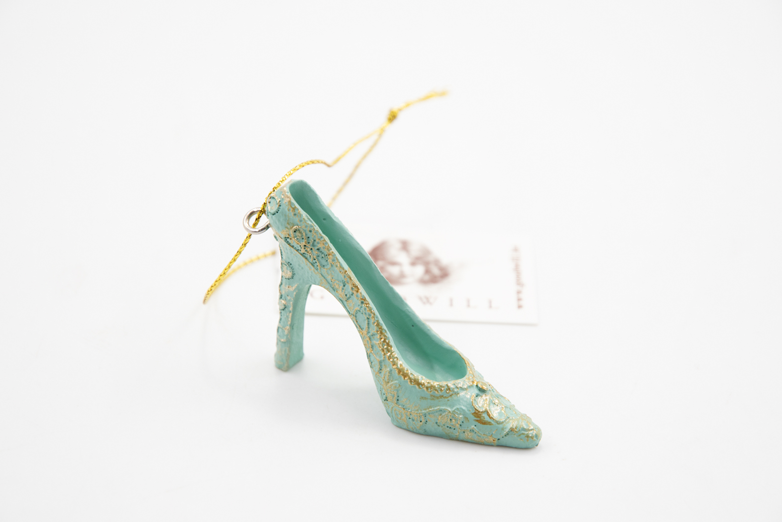 Princess Schuh grün Ballerina XMAS Christbaumschmuck 