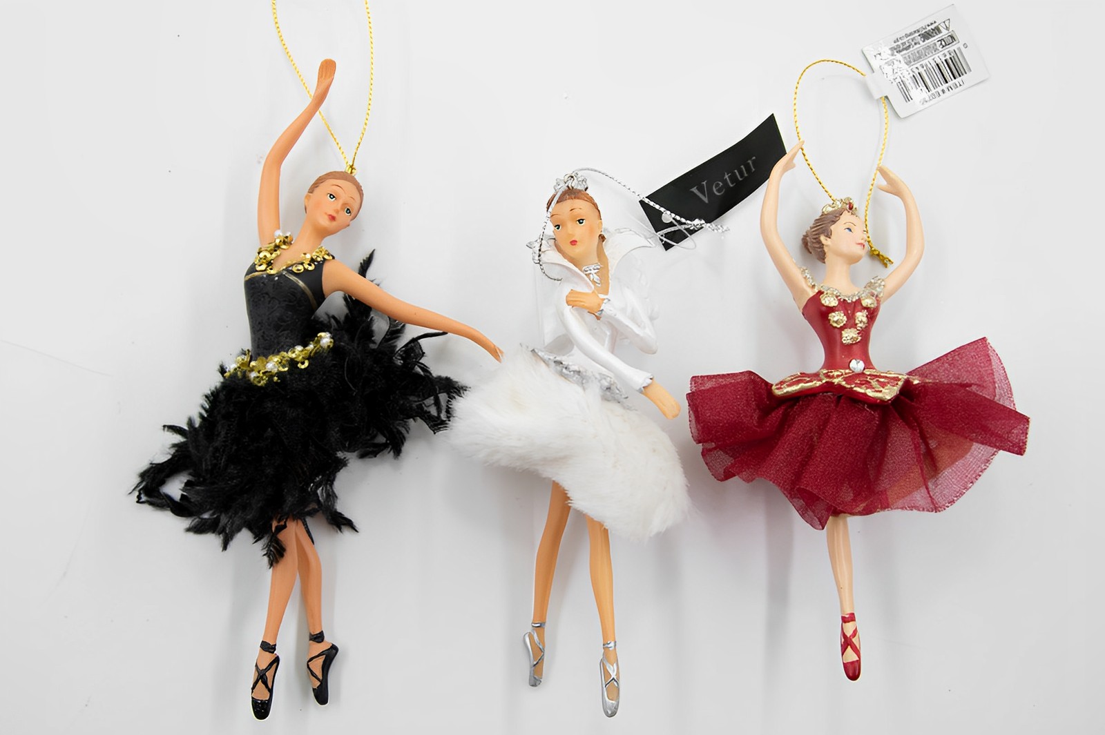 Ballerina 3er Set B-Ware Christbaumschmuck    