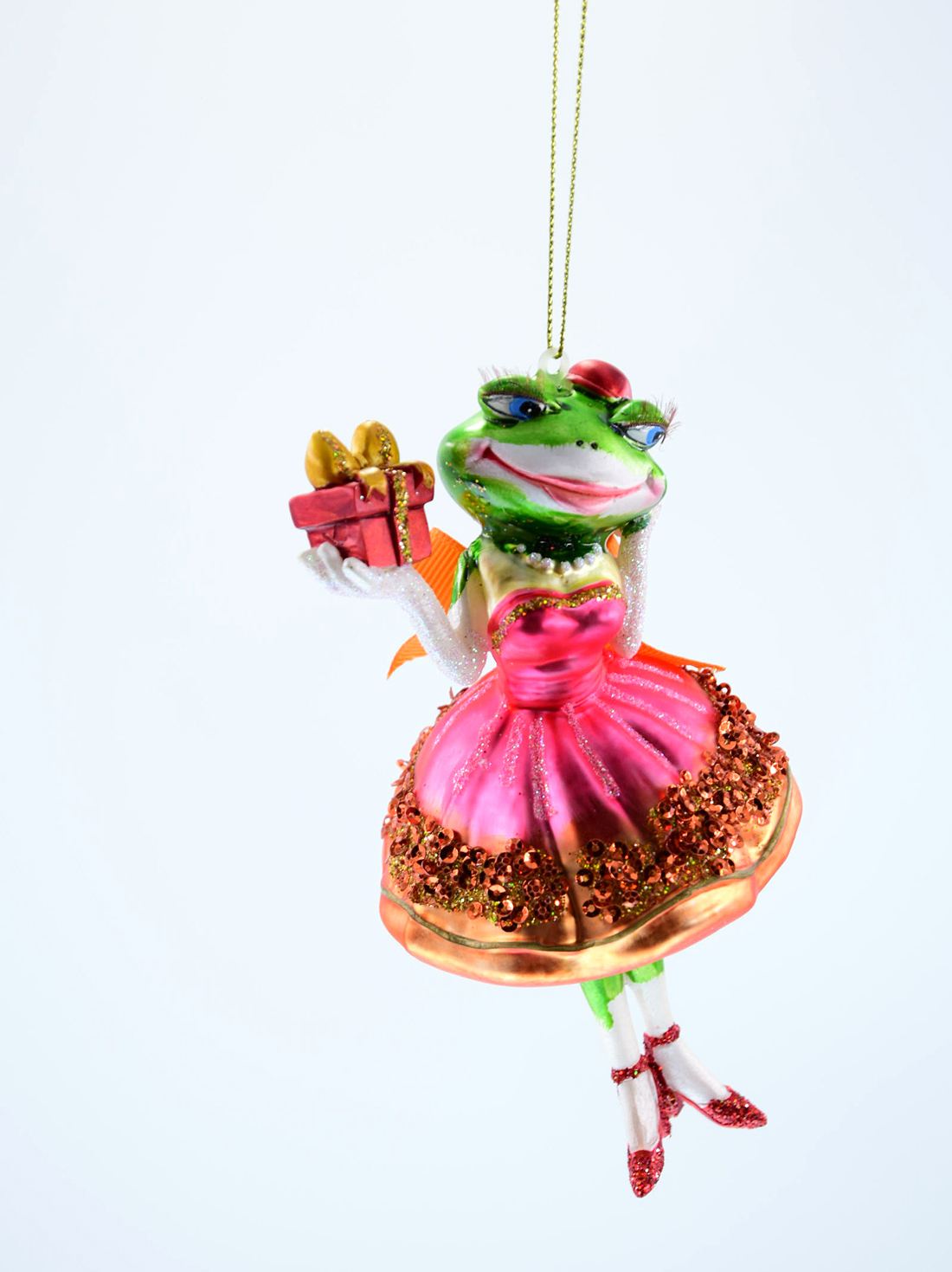 Weihnachtsschmuck Hänger Froschbraut