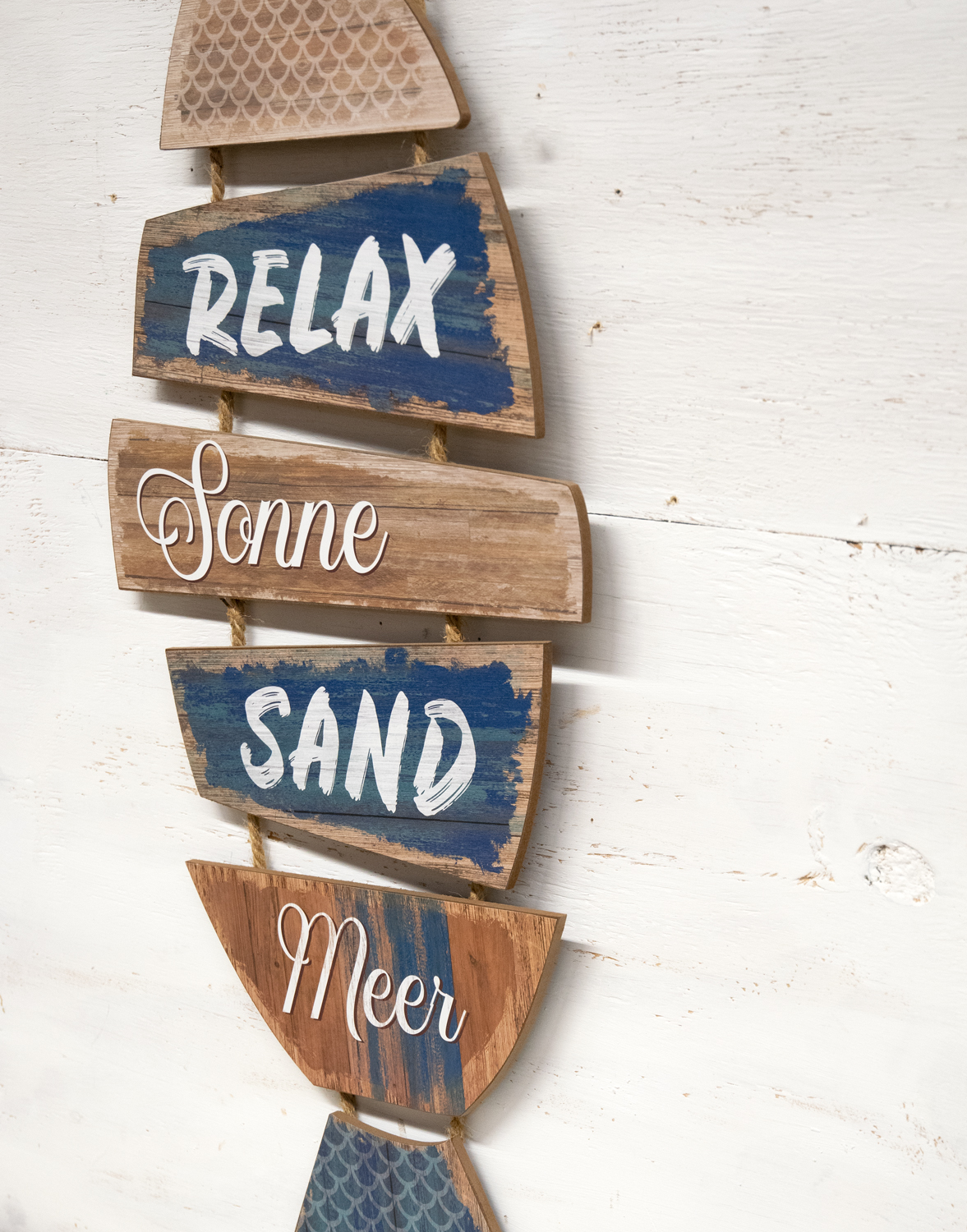 Türschild Schild Fisch MDF Landhausstil Maritim