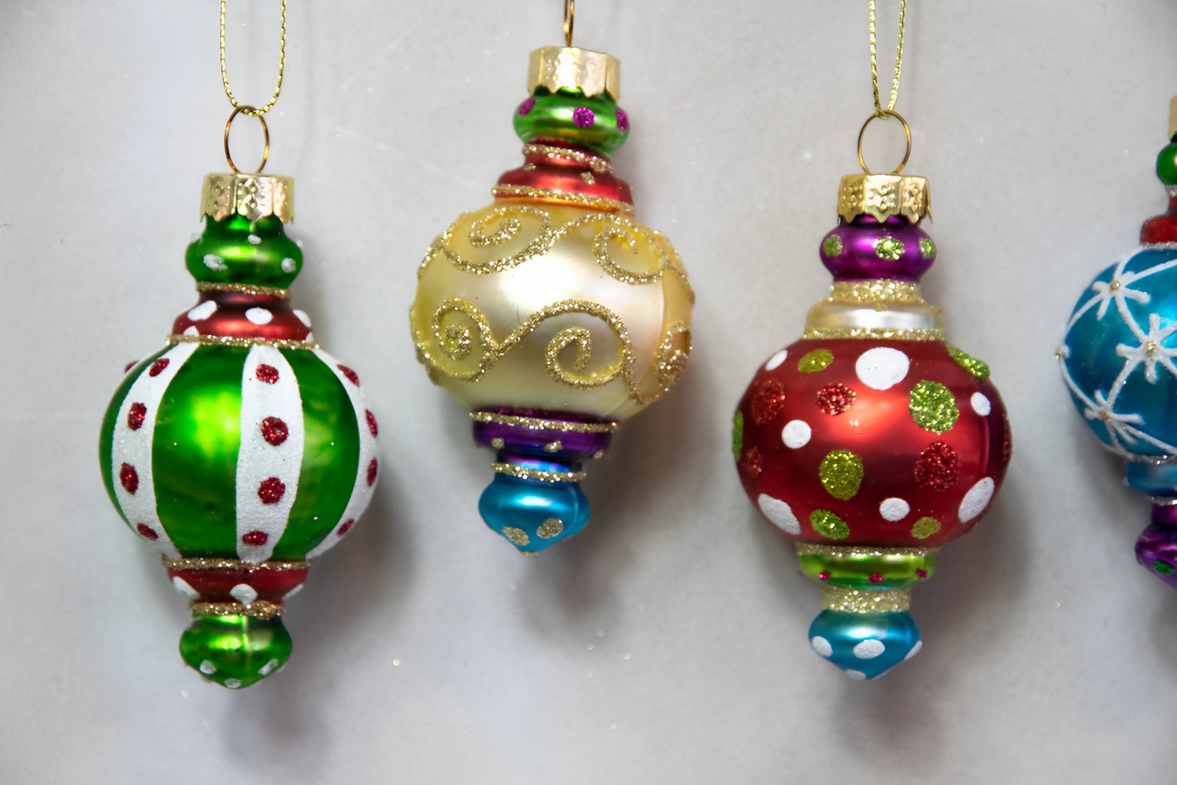 Glaskugeln 6er Set Weihnachtsschmuck 
