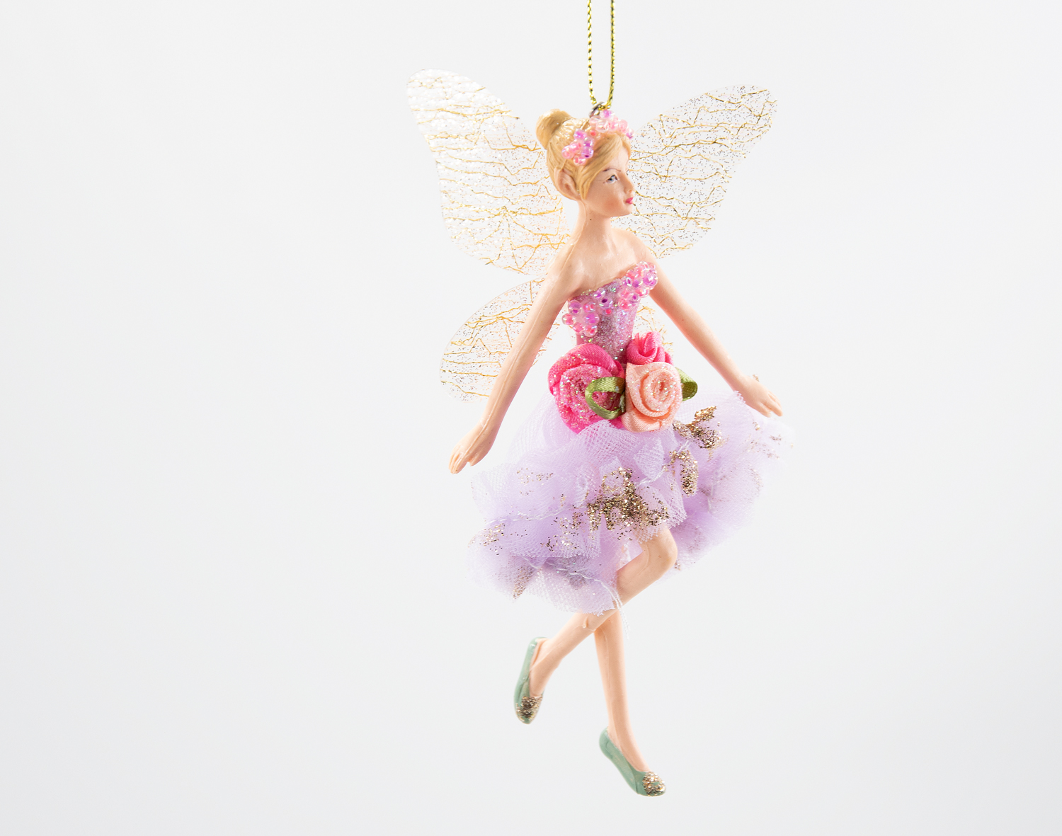 Gisela Graham Pastell Fairy Ballerina Weihnachtsschmuck