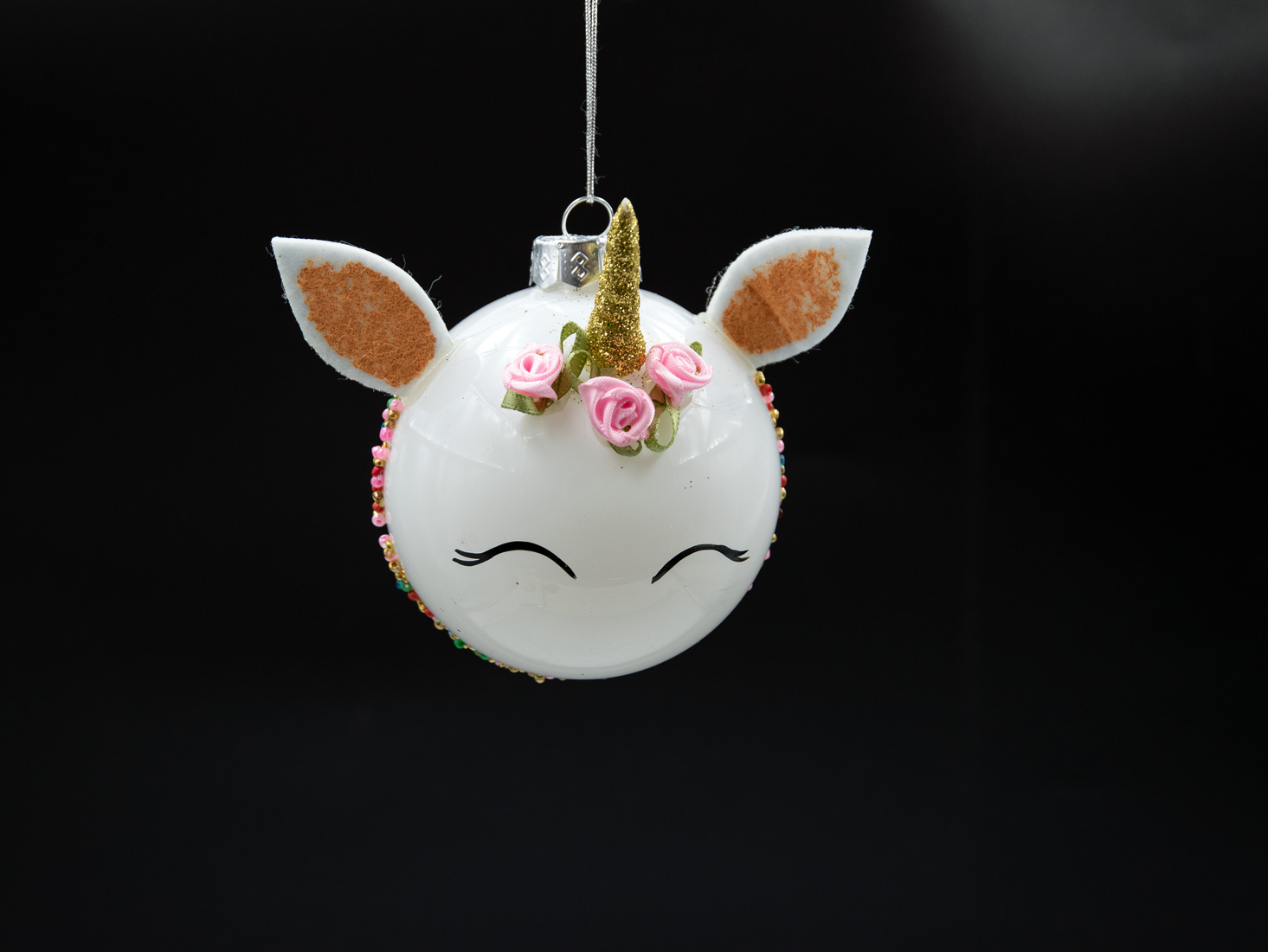 Weihnachtsschmuck Glaskugel Einhorn Unicorn