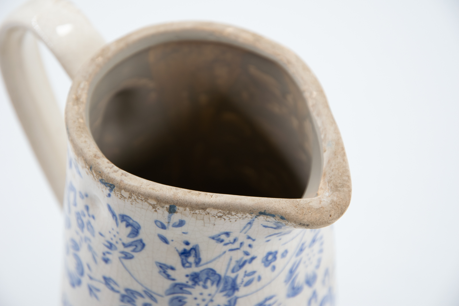 Krug Ranke blau Steinzeug 1L Landhausstil