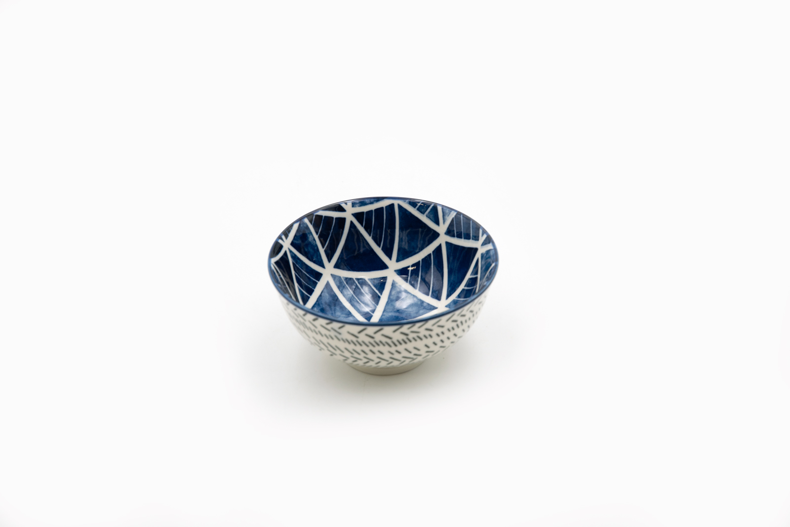 Schale Dipschale Keramik blau Landhausstil