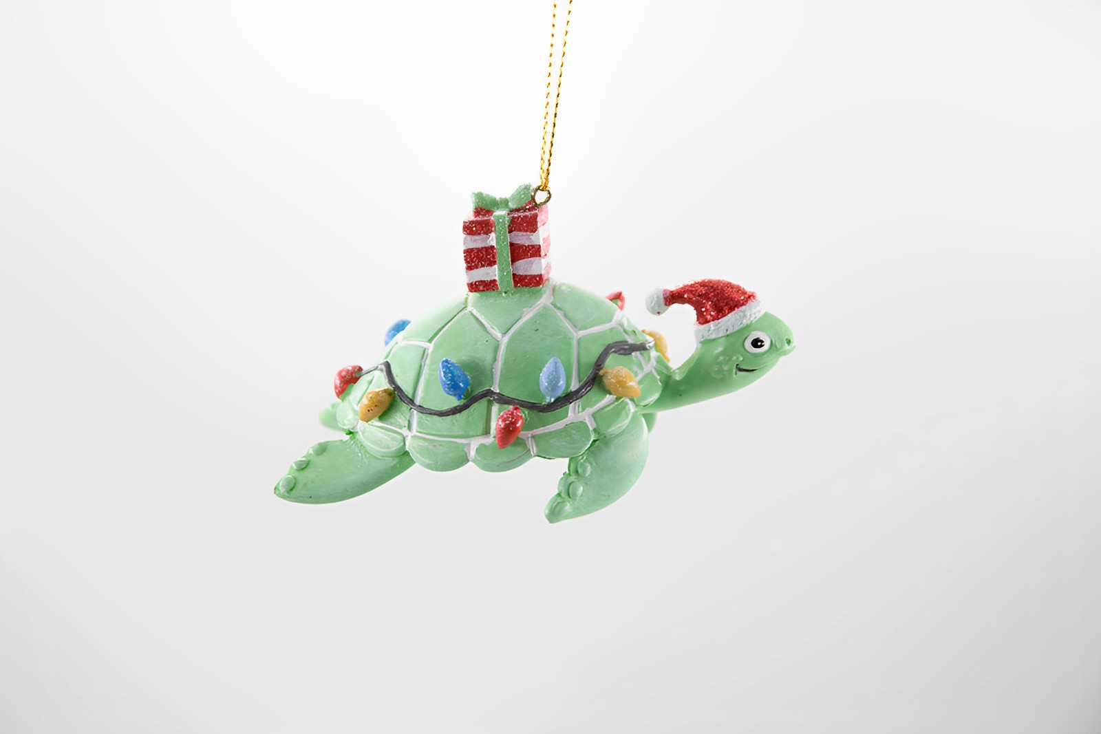 Kurt S. Adler Schildkröte mit Lichterkette und Geschenken Weihnachtsschmuck  
