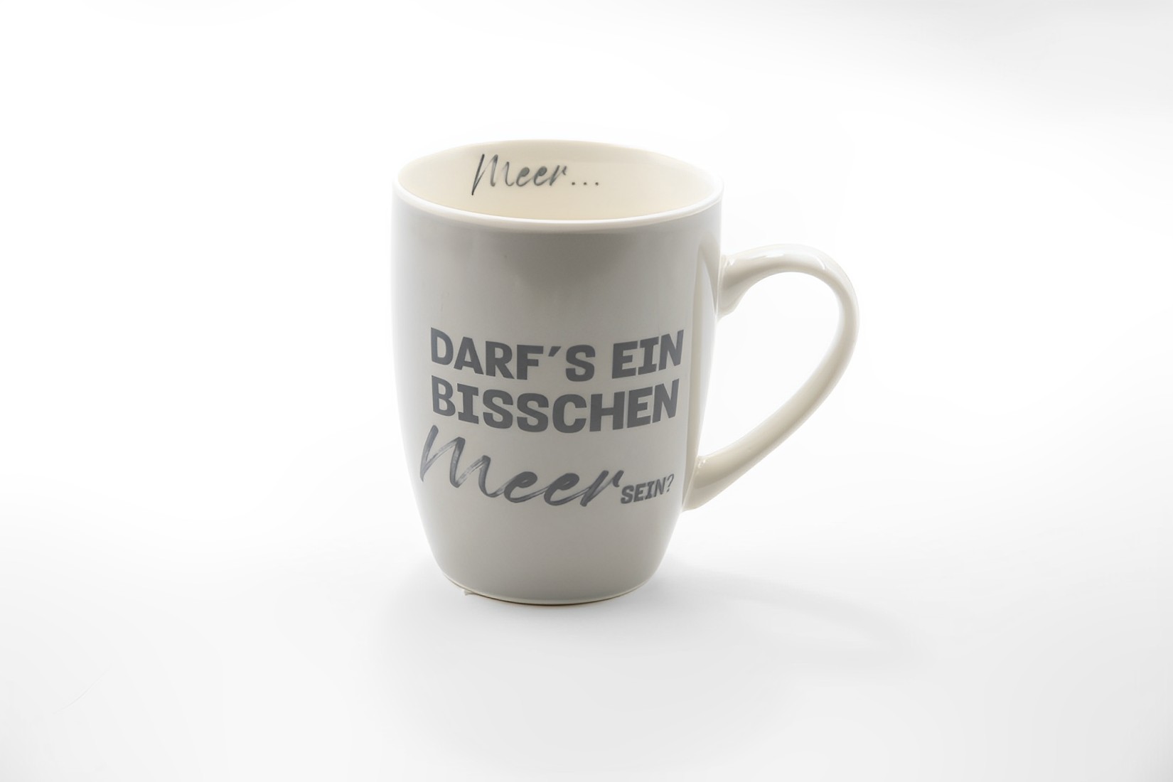 B-Ware Kaffeetasse Becher Tasse  Keramik 350ml Darf`s ein Bisschen Meer sein? Maritim 