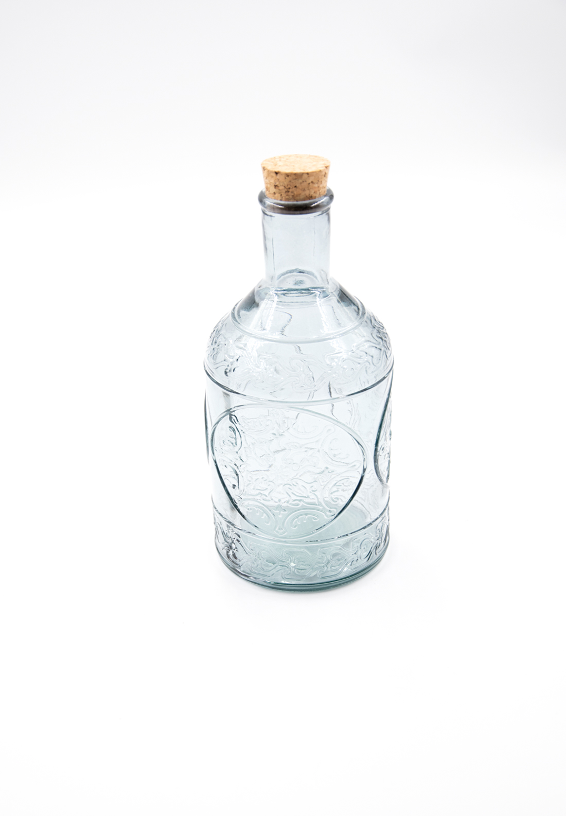Glasflasche mit Korkverschluß & Essig / Öl Landhausstil