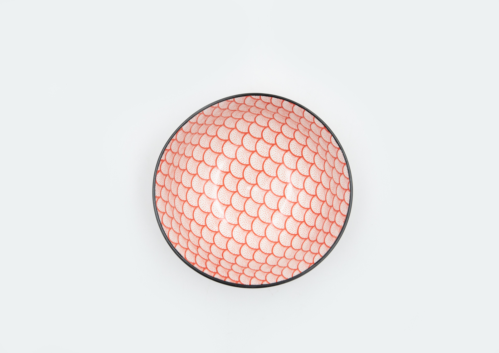 Schale Dipschale Keramik rot Landhausstil