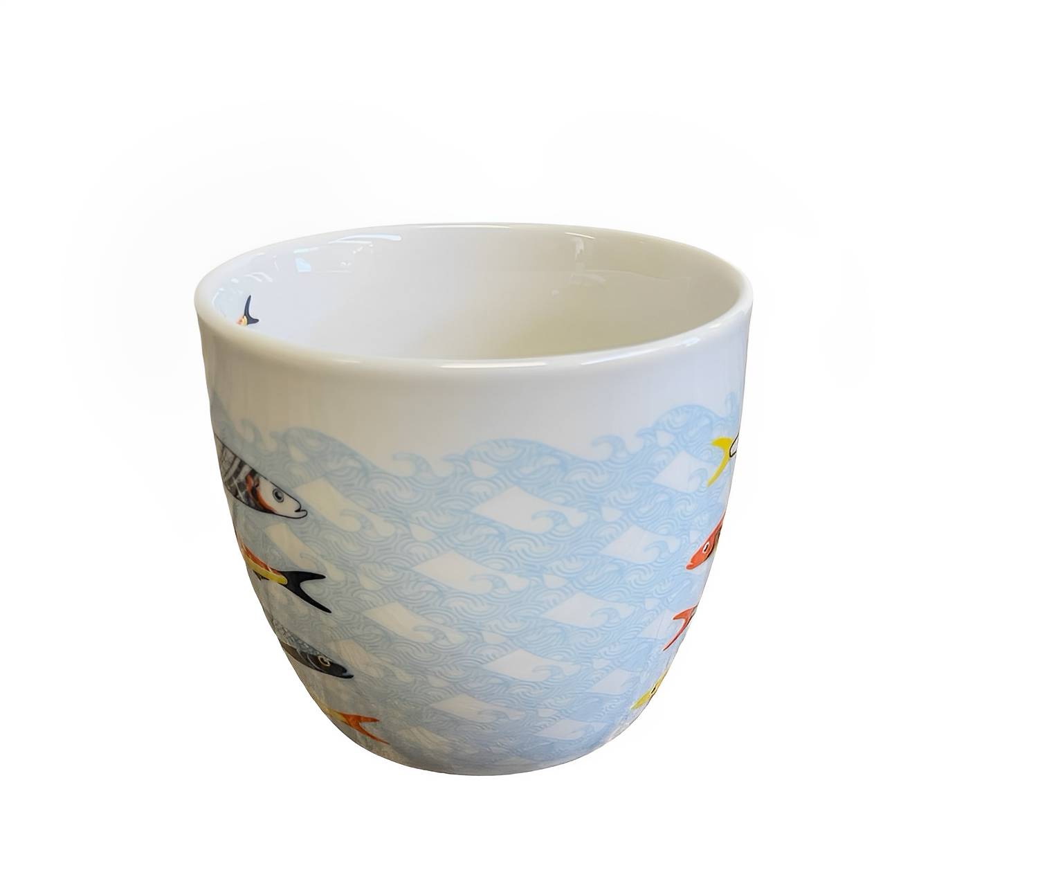 Kaffeetasse 'Onda' mit Fischmotiv Maritim aus Porzellan 325 ml