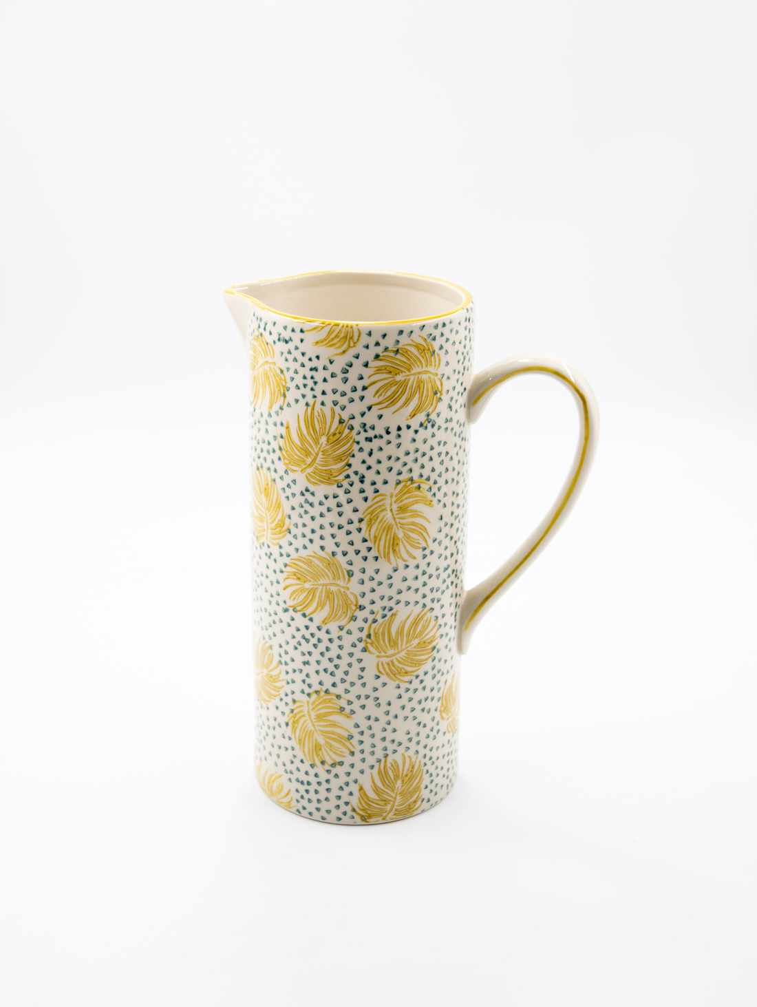 Krug Wasserkrug Wasserkanne Steingut Boho Chic Landhausstil 